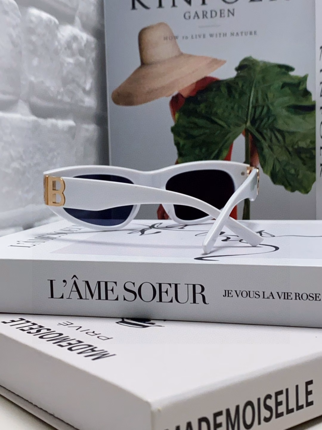 Balenciaga black sunglasses double b street shot women's summer sunglasses ins2025 new hip-hop retro fashion high-end anti-ultraviolet