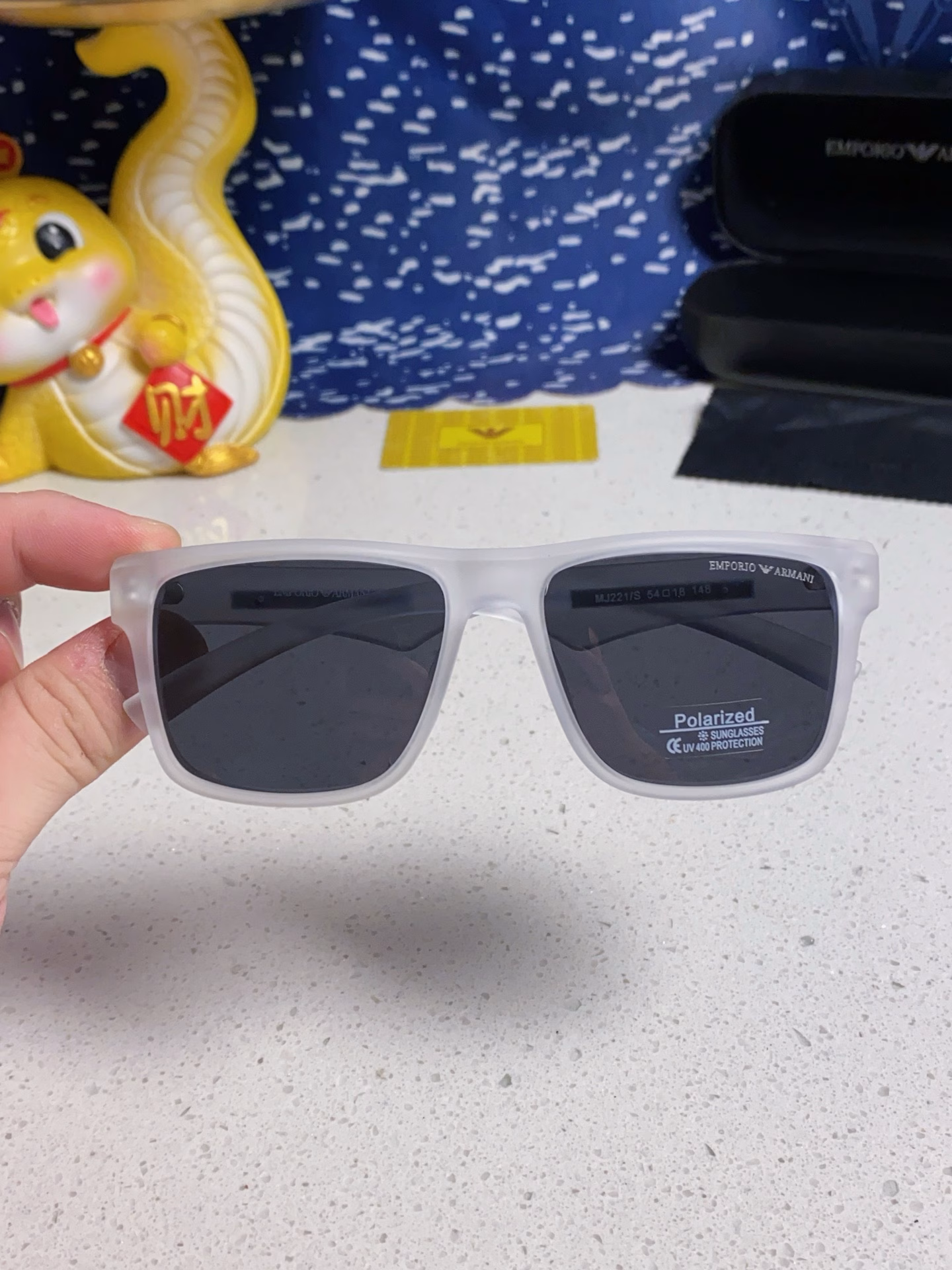 Armani 2025 new European and American men's adult retro outdoor glasses sunglasses fashion polarized glasses sunglasses men's high quality