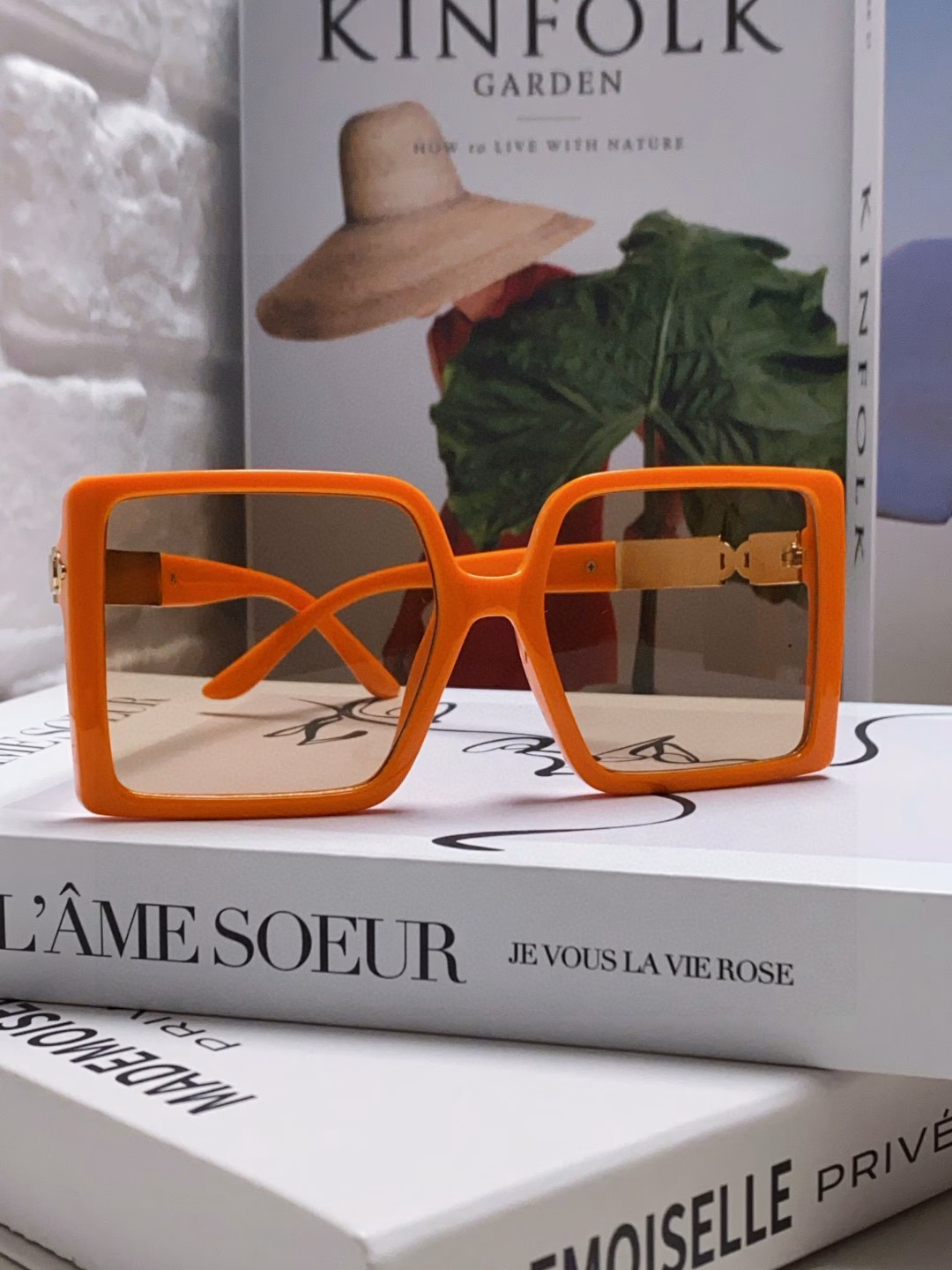 Hermes sunglasses women 2025 new square large frame round face slim anti-ultraviolet sunglasses high-end travel sun protection