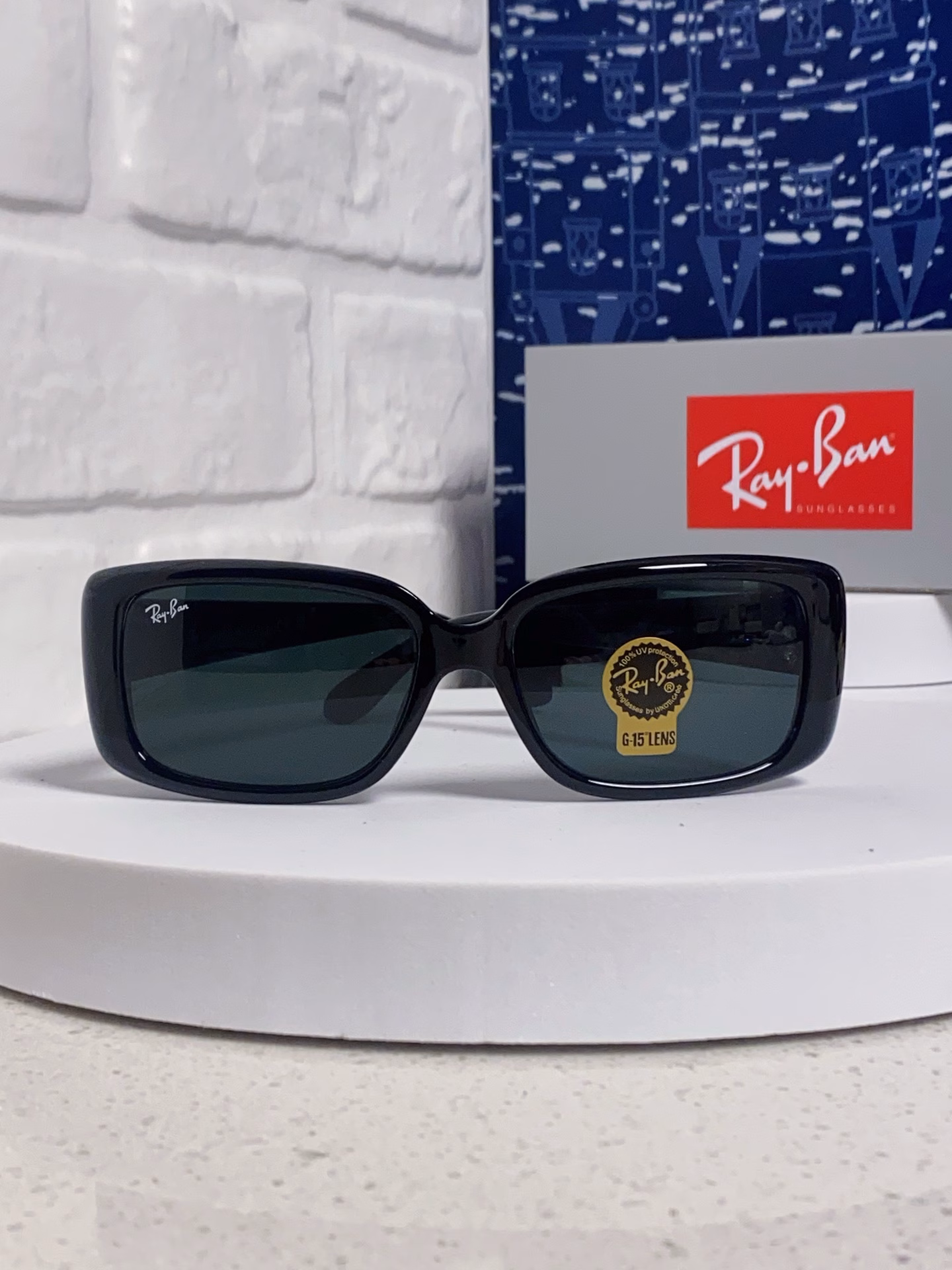 RayBan Ray-Ban 2025 new fashion men's sunglasses classic versatile sun protection sunglasses driving plate frame glasses glass lenses