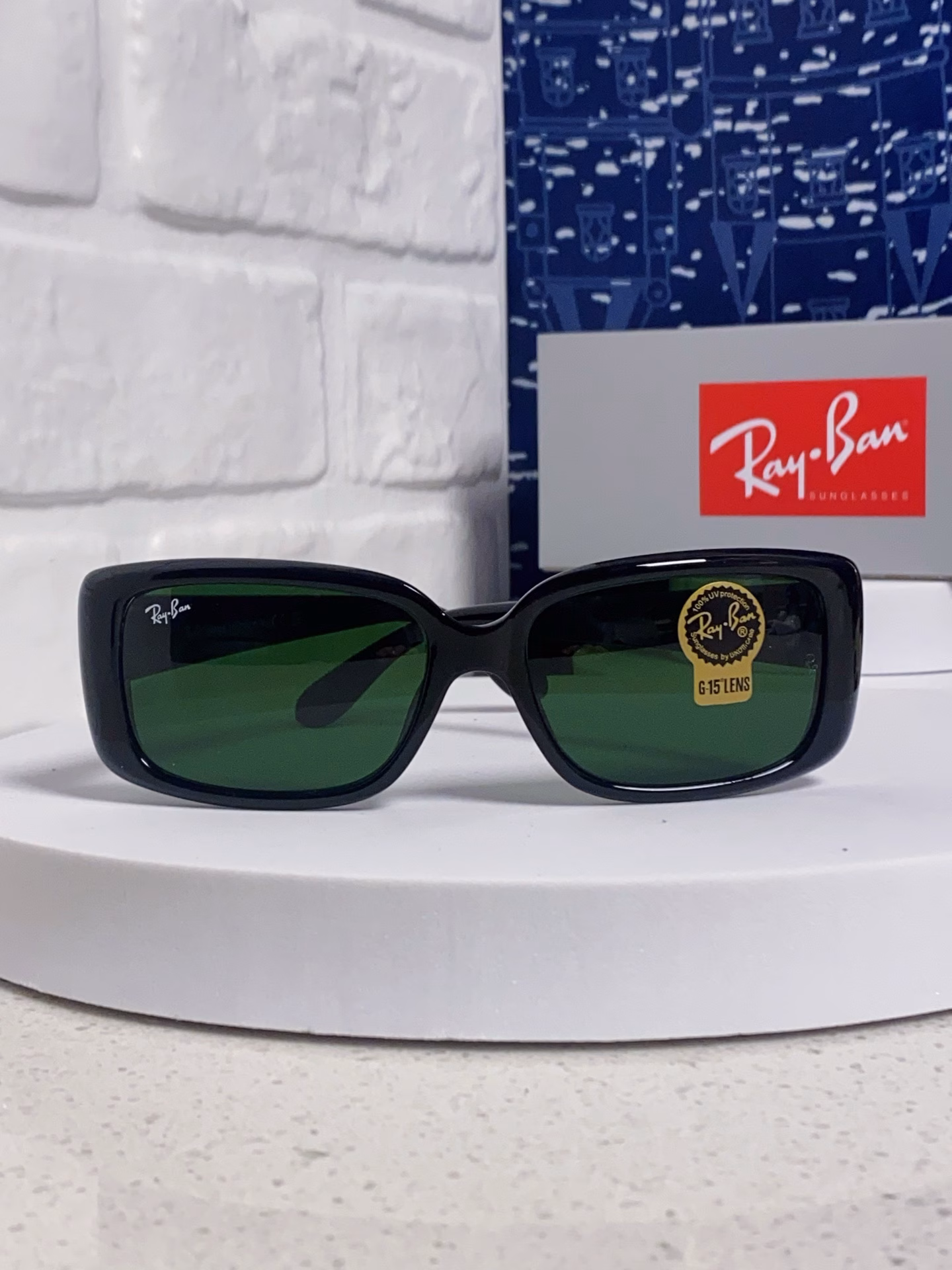 RayBan Ray-Ban 2025 new fashion men's sunglasses classic versatile sun protection sunglasses driving plate frame glasses glass lenses