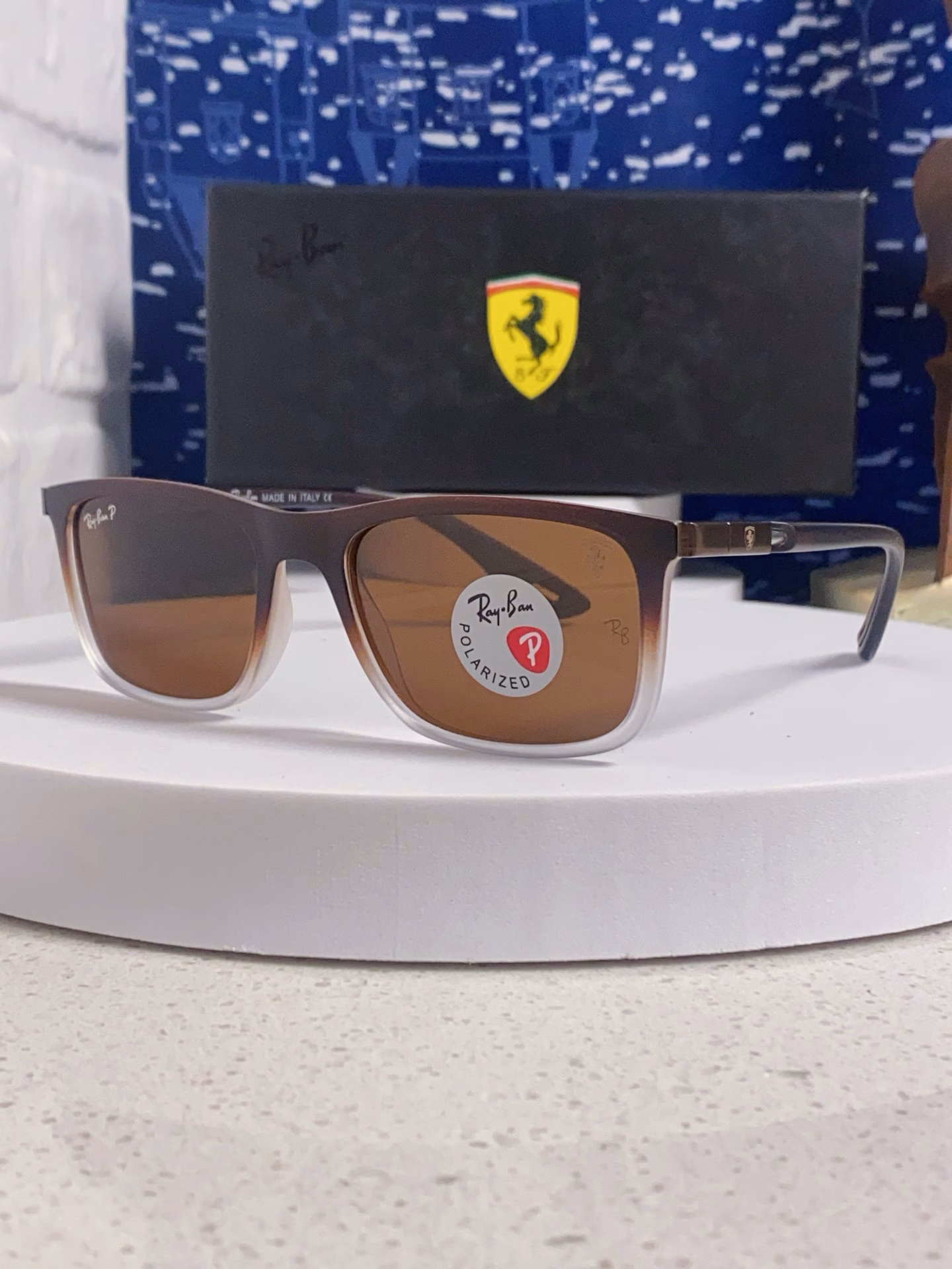 RayBan 2025 new HD resin sunglasses high-end plate sunglasses wayfarer glasses driving