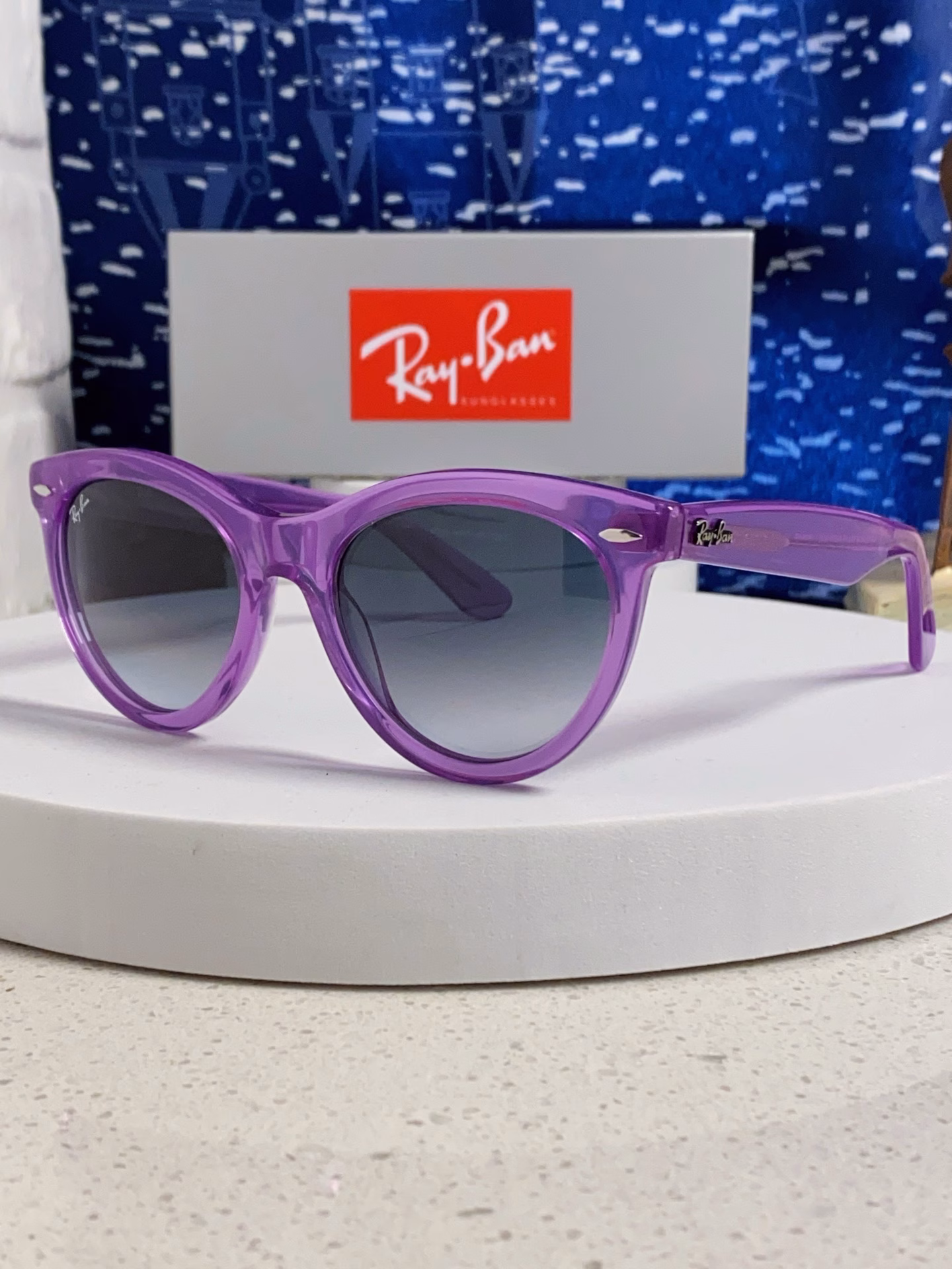 RayBan 2025 new king bomb series sunglasses plate glass lens glasses black men and women the same glasses trendy cool sun protection sunglasses