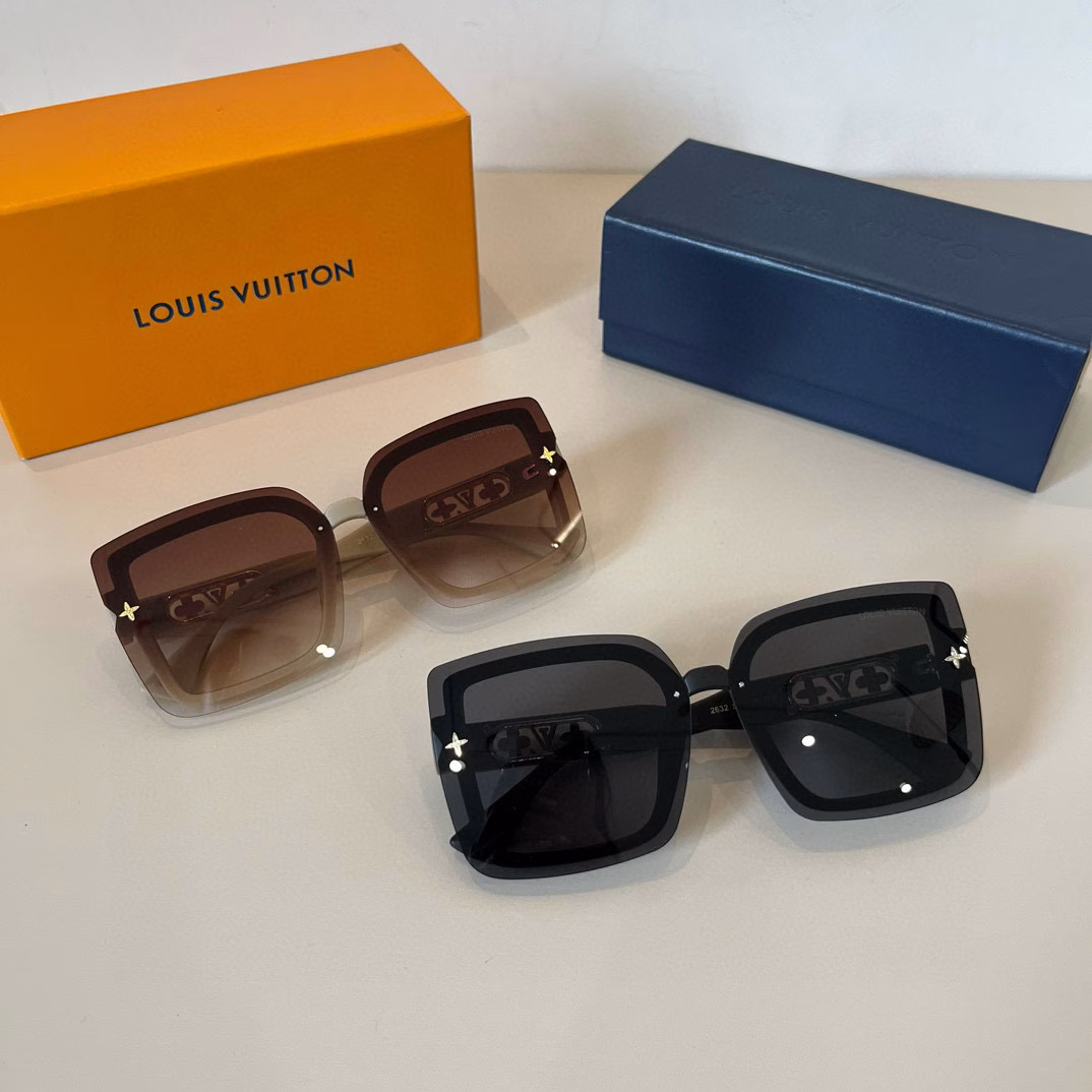 Louis Vuitton sunglasses, face-shaping visors, high-end and lightweight