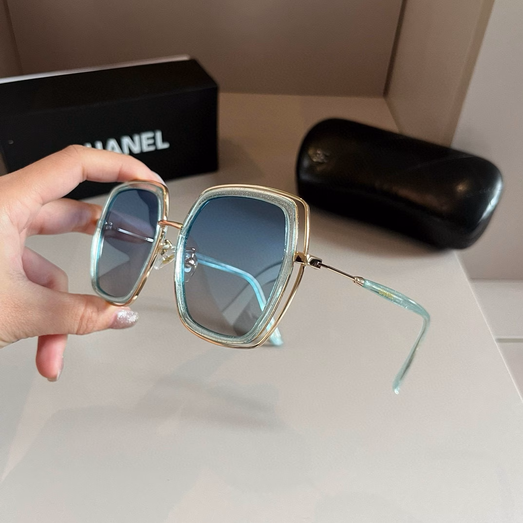 Chanel sunglasses 🕶️Many celebrities wear the same [color] Chanel‼ ️‼ ️New large-frame sunglasses, 🌈🌈Polaroid ultra-clear sunglasses