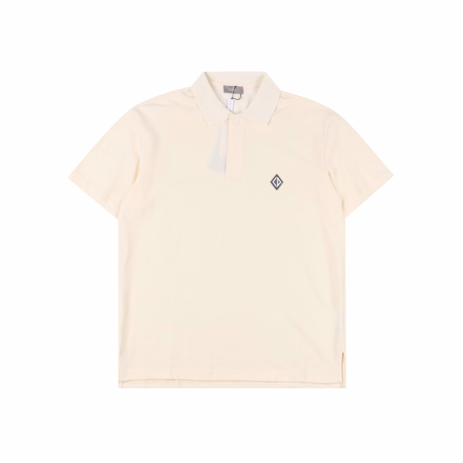 Dior 25ss Silicone Diamond Logo Polo Short SleeveOriginal version consistent Customized special gradient check thread Double-sided pique fabric Three complete labels Customized buttons Soft and comfortable fabric Restore the original one-to-one Same style for men and womenSize: S-XL