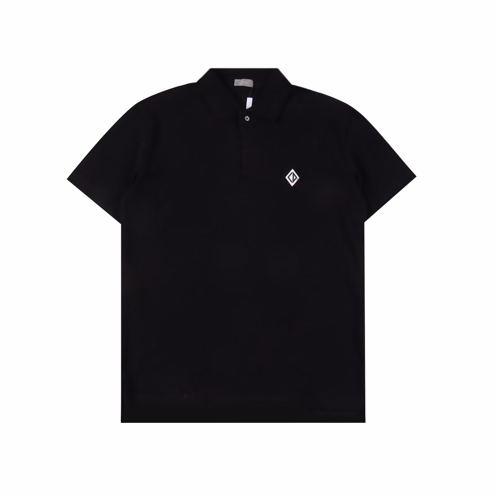 Dior 25ss Silicone Diamond Logo Polo Short SleeveOriginal version consistent Customized special gradient check thread Double-sided pique fabric Three complete labels Customized buttons Soft and comfortable fabric Restore the original one-to-one Same style for men and womenSize: S-XL