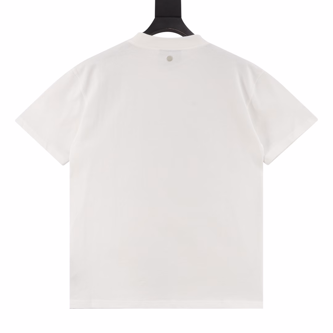 GOODBRAND hollow pattern four-pointed star round neck pullover short-sleeved T-shirtUnisex 350g fabric