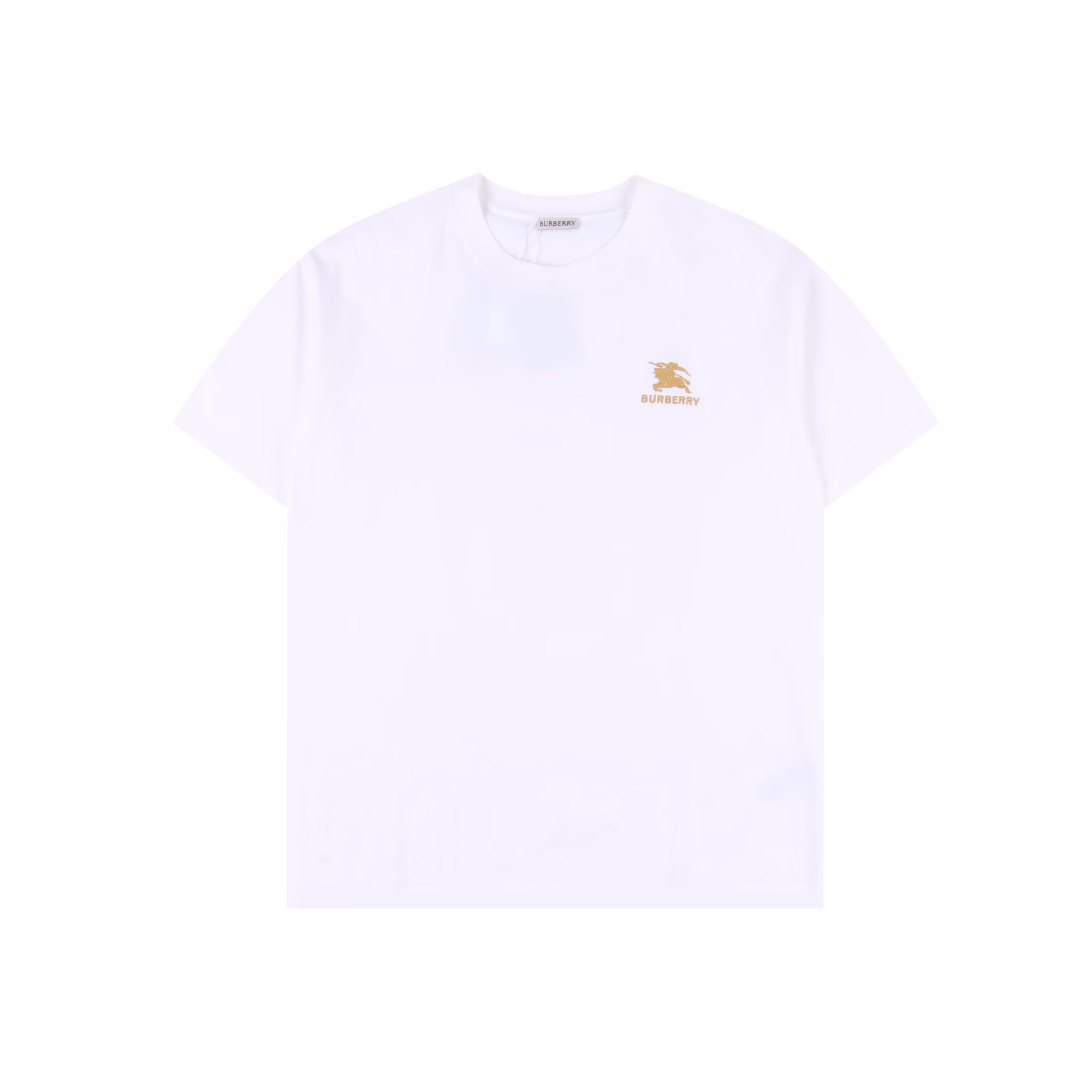 Burberry 25ss chest gold label warhorse embroidered short sleevesThe fabric is made of pure cotton combed cotton fabric, with a gold label warhorse embroidery on the chest, the upper body effect is loose and casual, versatile style, three labels are complete, and the same style for men and women