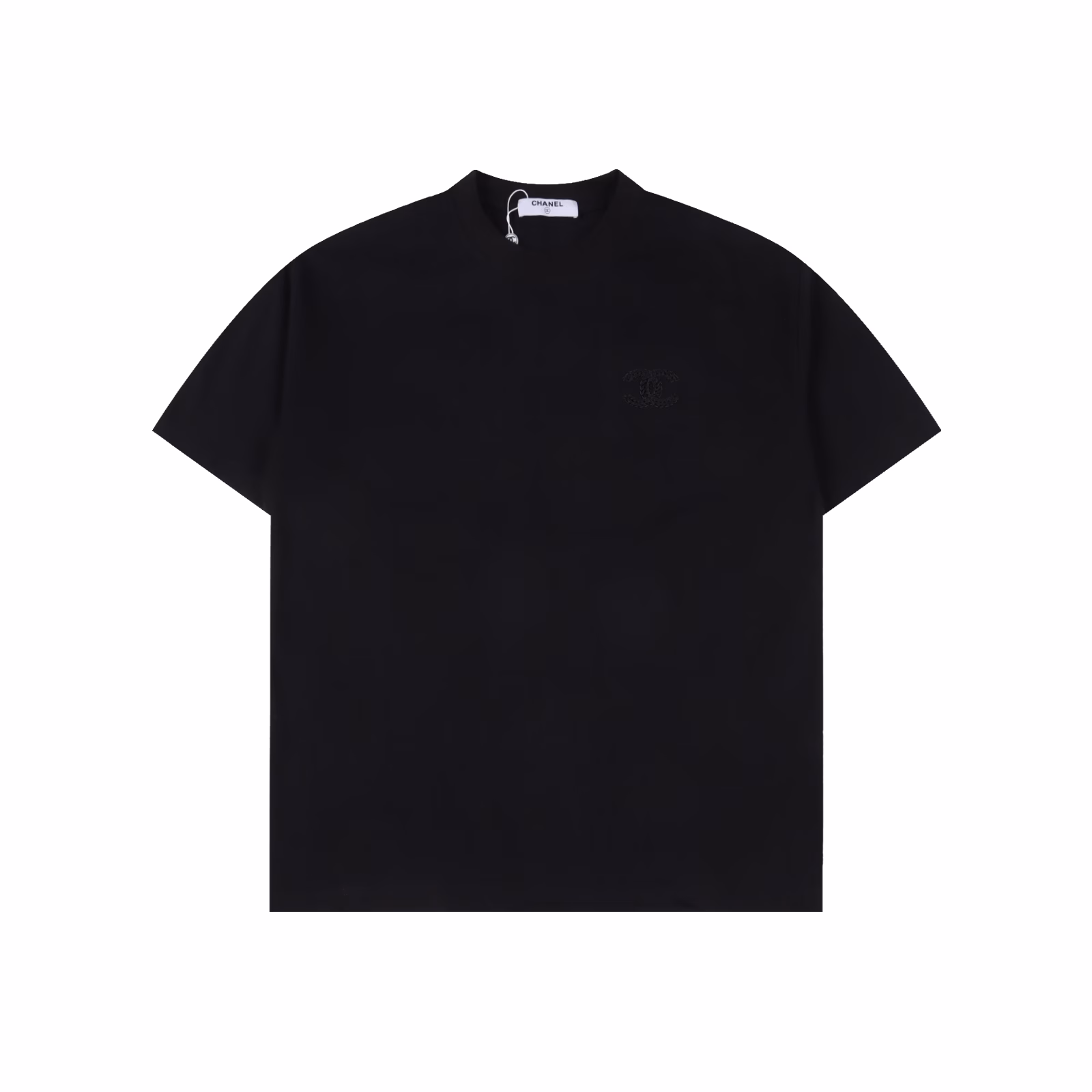 Chanel 25ss dark woven logo double C three-dimensional embroidered short-sleeved T-shirtSimple but not simple couple style, high-end fragrance. It is obviously a simple design, but it looks high-end at first glance!Customer-supplied high-weight imported knitted cotton fabric has a very solid feel and texture,Soft and smooth, delicate skin feel, very dry and breathable when worn close to the body!The soul of this dress is the weaving embroidery craftsmanshipThe small Chanel double C pattern embroidery on the chest and the double C letter logo embroidery on the backThe three-dimensional and full logo is very exquisite. Imported pearl surface material,It can be seen that it is carefully designed. The style is very simple and capable, full of temperament.Out of print items, purchasing version, feel free to compare! Same style for men and women