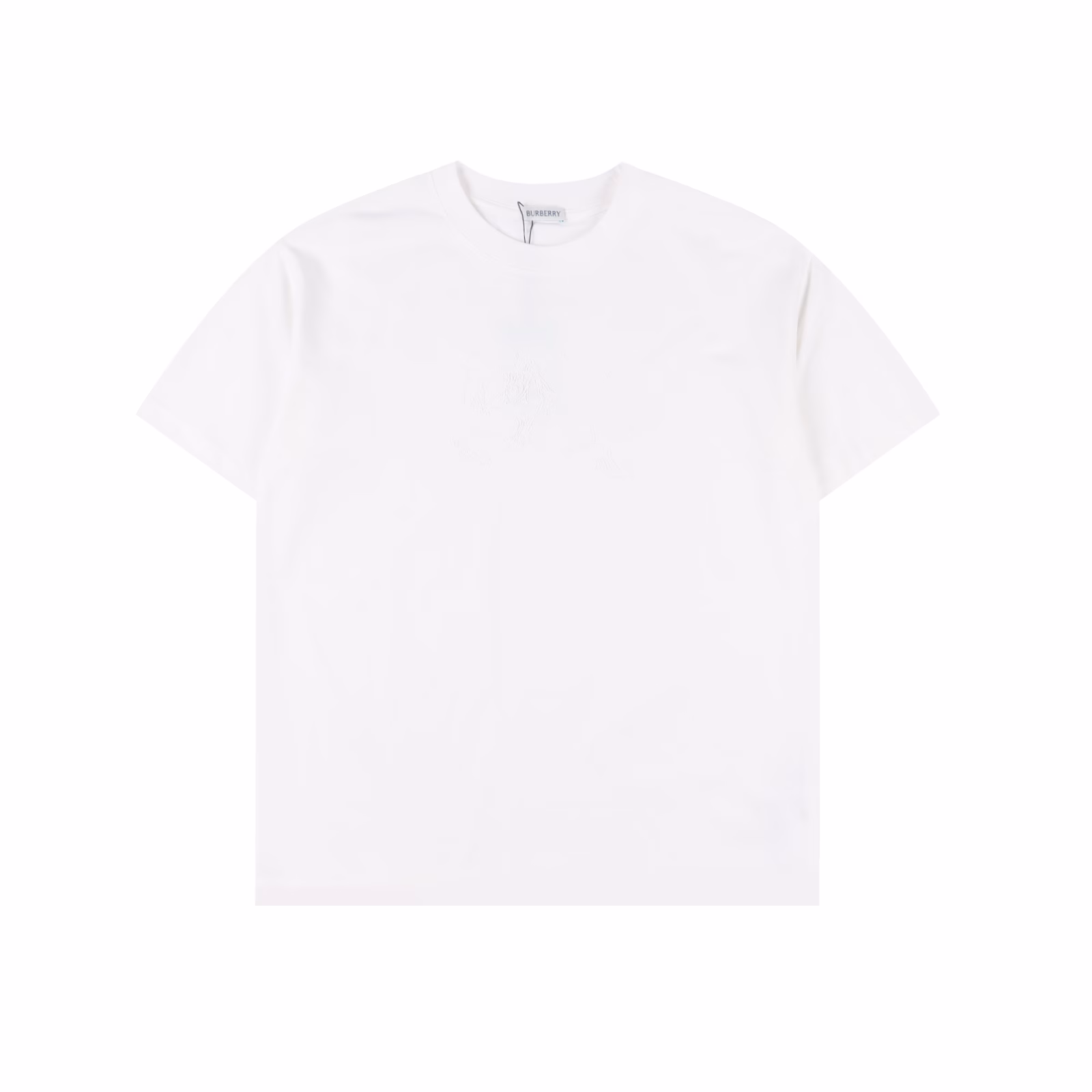Burberry 25ss short-sleeved T-shirt with dark horse embroidery on the chestUsing 260g double yarn pure cotton fabric, it reaches a high weight of 260g after washing, ~thick and non-deformed, skin-friendly and super good~Pure cotton soft fabric, color-matching fixed dyeing fabricDark horse embroidery on the chest, logo embroidery on the back collarImported Behringer embroidery machine with high-level three-dimensional embroidery technology, fashionable and elegant,The whole logo shows a smooth and simple loose sleeves and comfortable upper body effect,