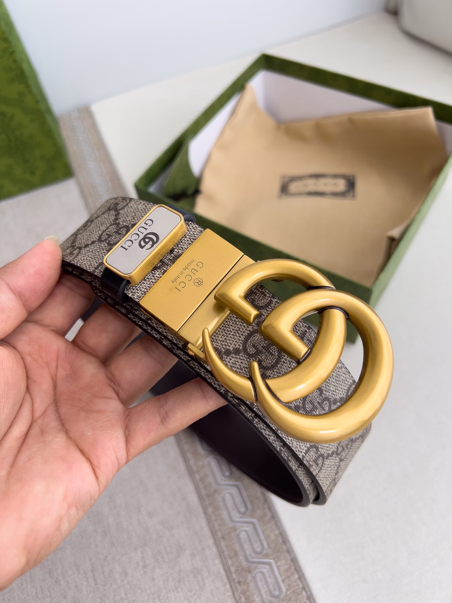 Product name: Gucci. Gucci·Original·Belt✈️·Belt P140Model: Buckle, pure copper buckle head, top layer cowhide, pictures taken in real life