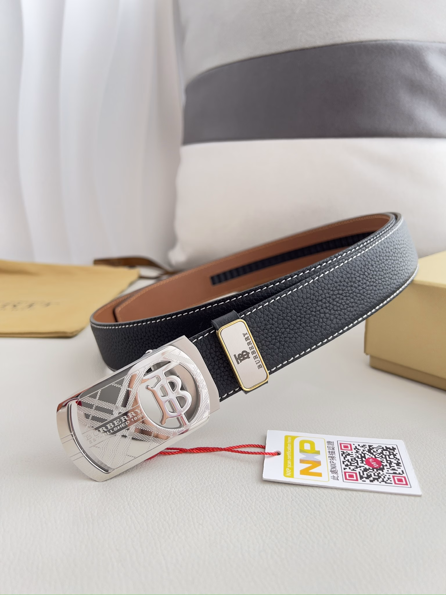 Product name: Burberry.Burberry Belt ✈️ Automatic Belt Belt P170Model: Automatic buckle, pure steel automatic buckle, automatic belt body, double-sided top layer cowhide