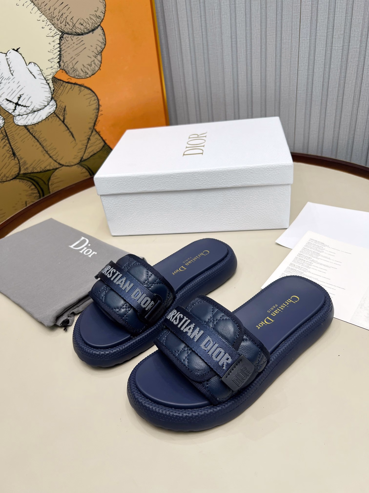 Dior high version slippers, 👏👏2025 new classic style🔥Purchasing level qualityForeign counter hot-selling thick-soled slippers