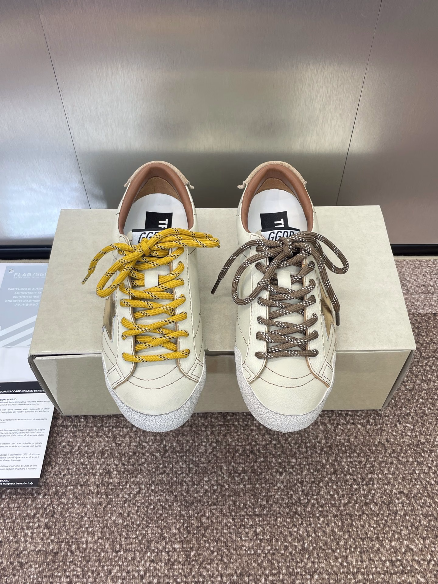 Golden Goos* 2025 Spring and Summer New Color Flat Lace-up German Training Casual Forrest Gump Women's Shoes GGDB Classic Round Head Colorblock Letter Logo Old Skateboard Heightening Sports Shoes