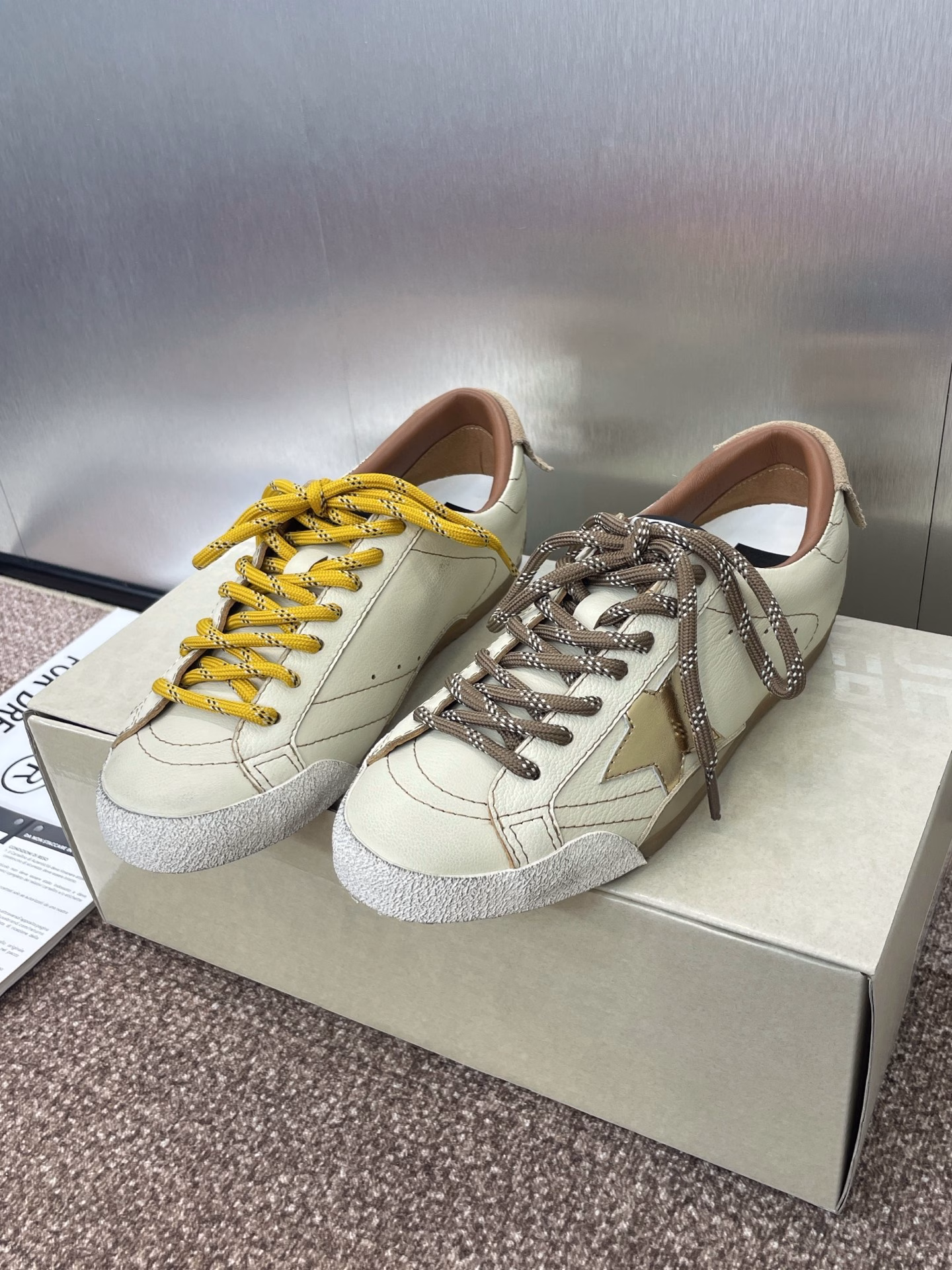 Golden Goos* 2025 Spring and Summer New Color Flat Lace-up German Training Casual Forrest Gump Women's Shoes GGDB Classic Round Head Colorblock Letter Logo Old Skateboard Heightening Sports Shoes
