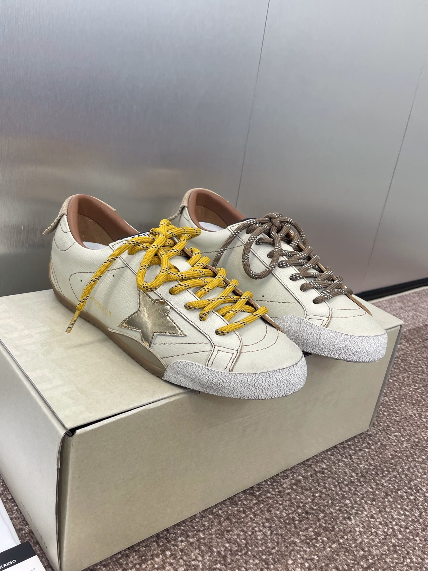 Golden Goos* 2025 Spring and Summer New Color Flat Lace-up German Training Casual Forrest Gump Women's Shoes GGDB Classic Round Head Colorblock Letter Logo Old Skateboard Heightening Sports Shoes