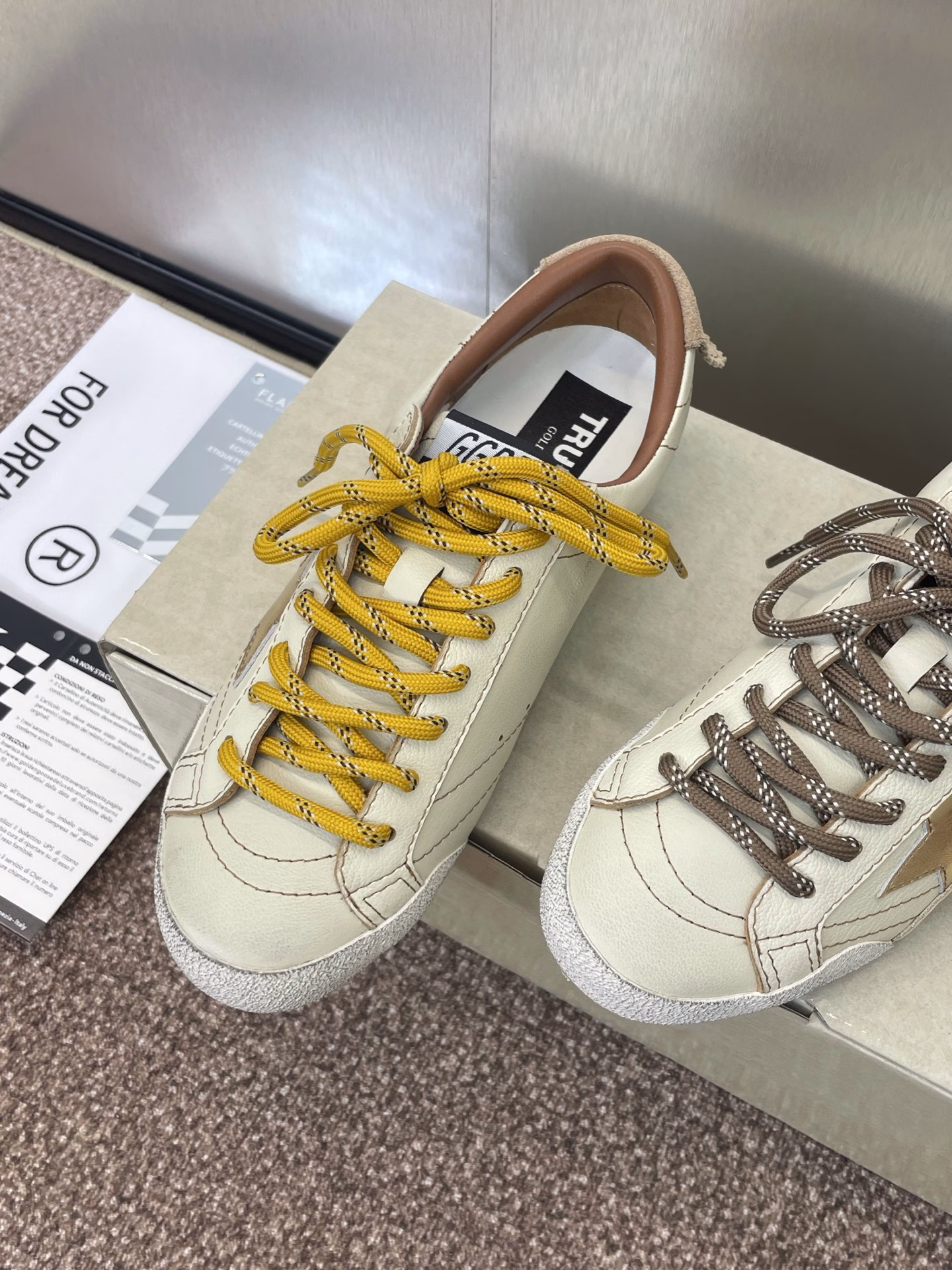 Golden Goos* 2025 Spring and Summer New Color Flat Lace-up German Training Casual Forrest Gump Women's Shoes GGDB Classic Round Head Colorblock Letter Logo Old Skateboard Heightening Sports Shoes