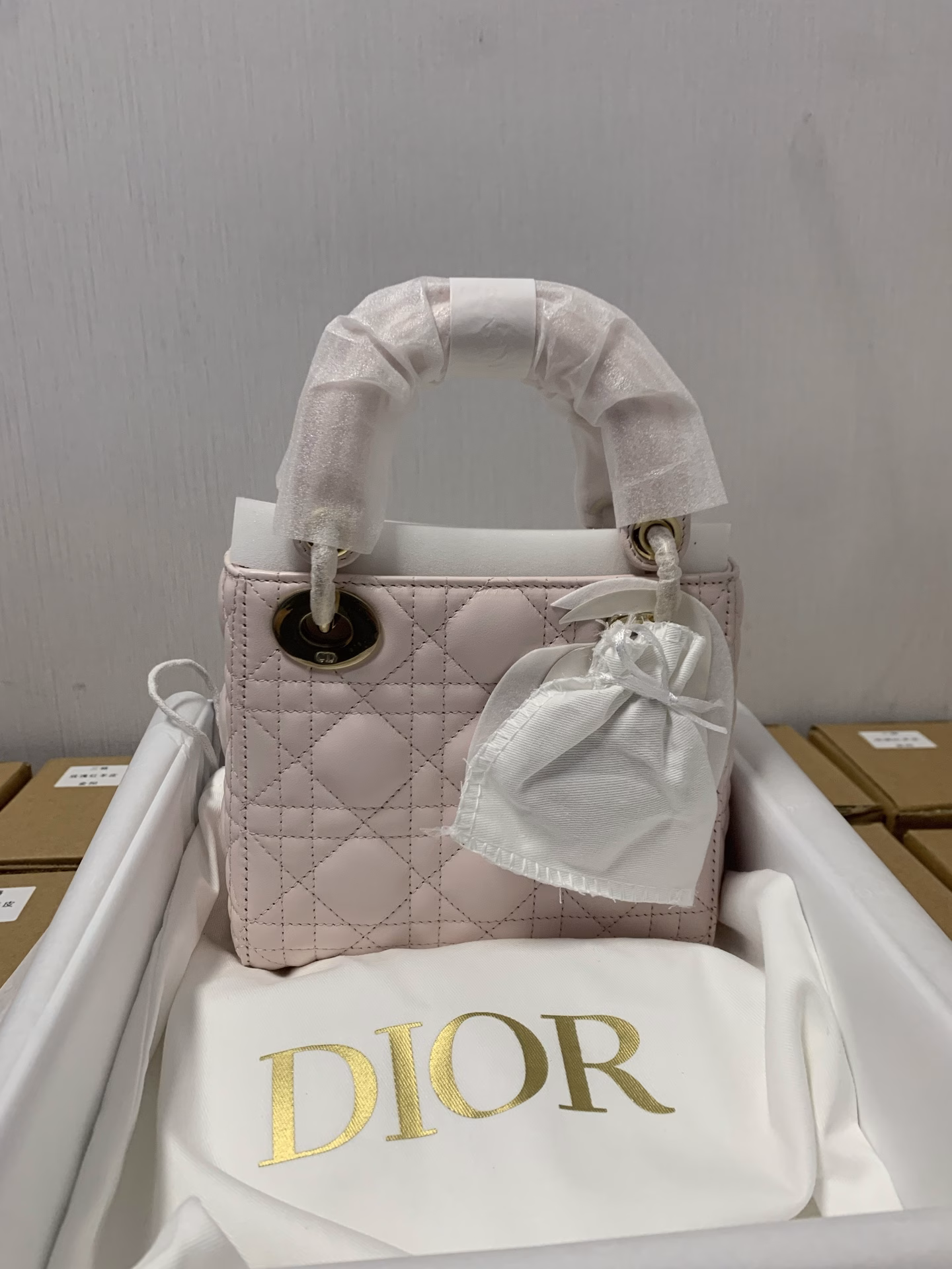 Dior's new three-grid cherry blossom pink
