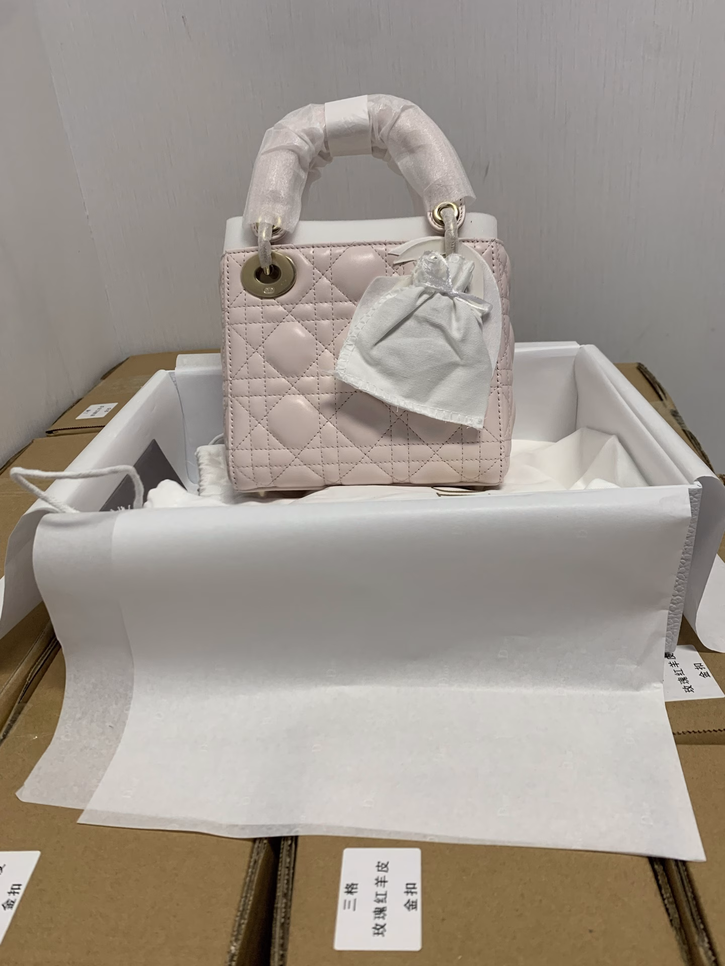 Dior's new three-grid cherry blossom pink