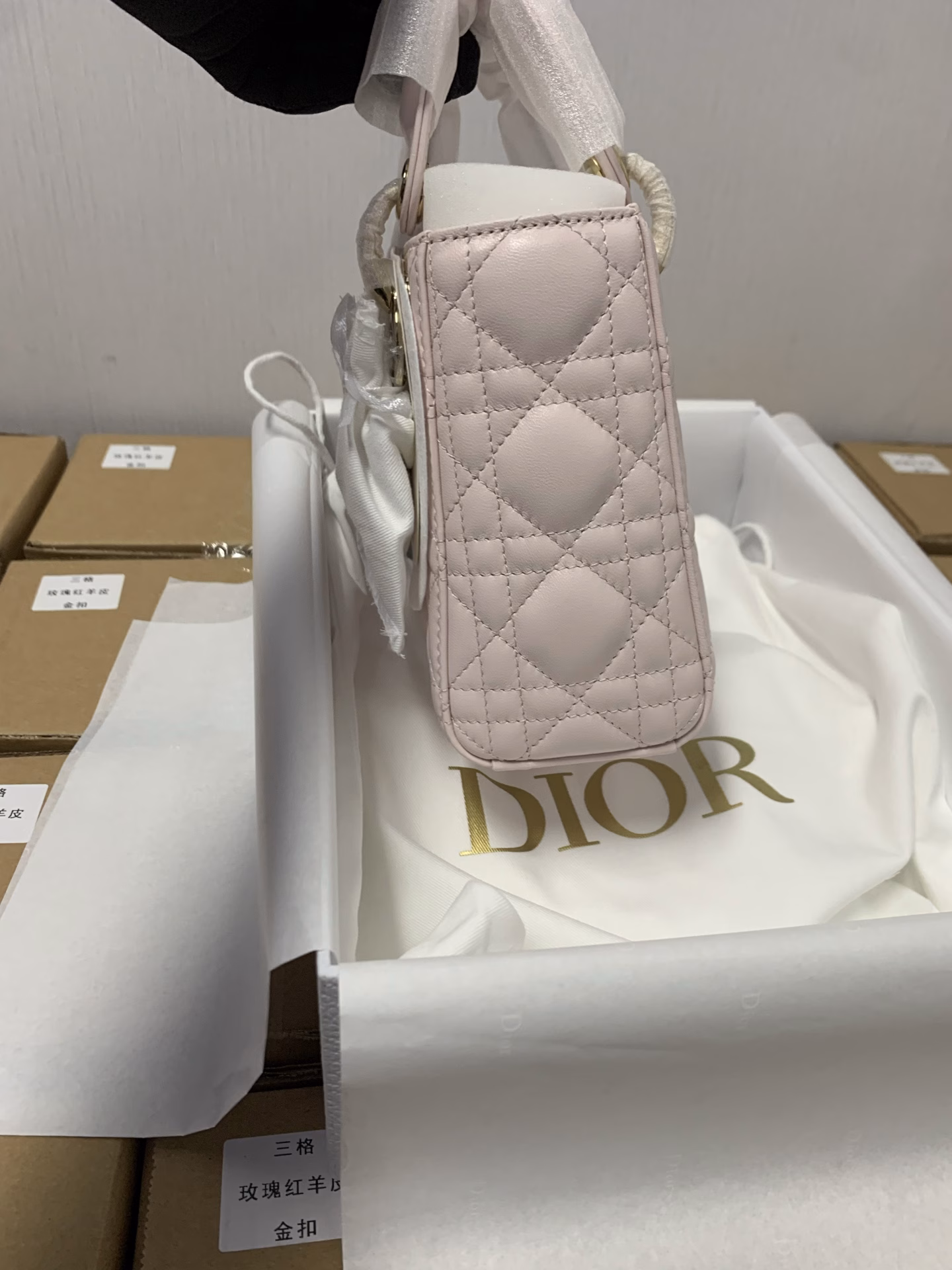 Dior's new three-grid cherry blossom pink