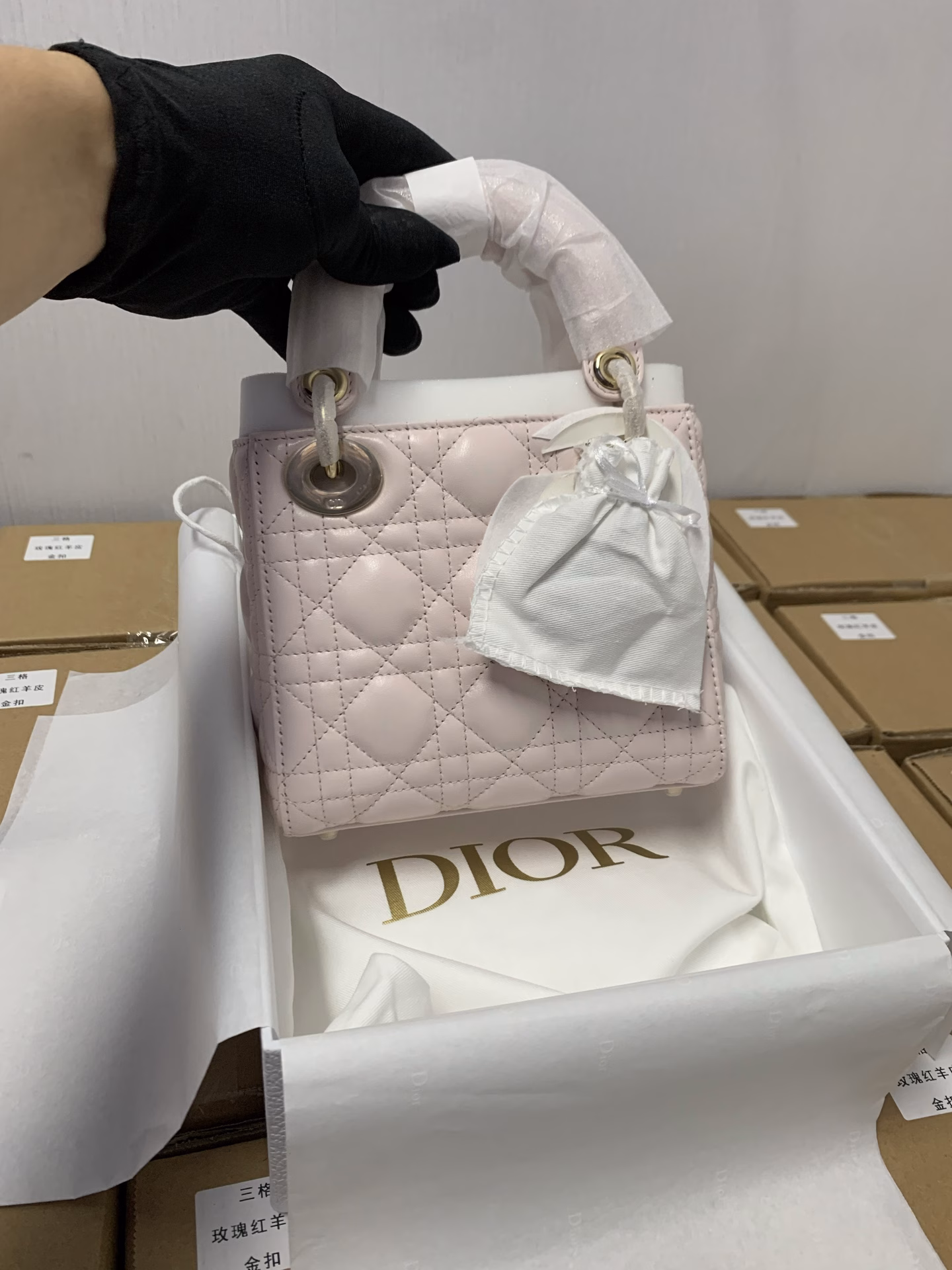 Dior's new three-grid cherry blossom pink
