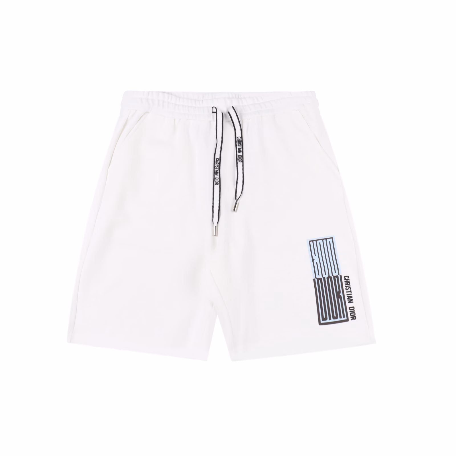 Dior 25ss square letter print shortsDior shorts new style, minimalist silhouette, high waist cut with neat trouser line, not only modifies leg shape but also brings a sense of relaxation. Built-in elastic waistband, fabric is 80% cotton + 20% lyocell, soft and skin-friendly, bio-washing technology makes the fabric softer and softer, soft and skin-friendly, breathable, walking in the hot summer is like a breeze, the letter three-dimensional offset printing on the trouser rope echoes the print up and down, the classic black and white stripes are timeless, the front print is inspired by the avant-garde aesthetics of the haute couture workshop, DIOR has launched a new printed letter puff three-dimensional glue five-point shorts, colliding the brand's classic symbols with the street trendy genes, reshaping the rebellious elegance of men's wardrobe in summer. The three-dimensional offset printed letters are like reliefs on the crisp fabric, combined with the puff quilting process, breaking the boundaries of flat printing with a three-dimensional texture.