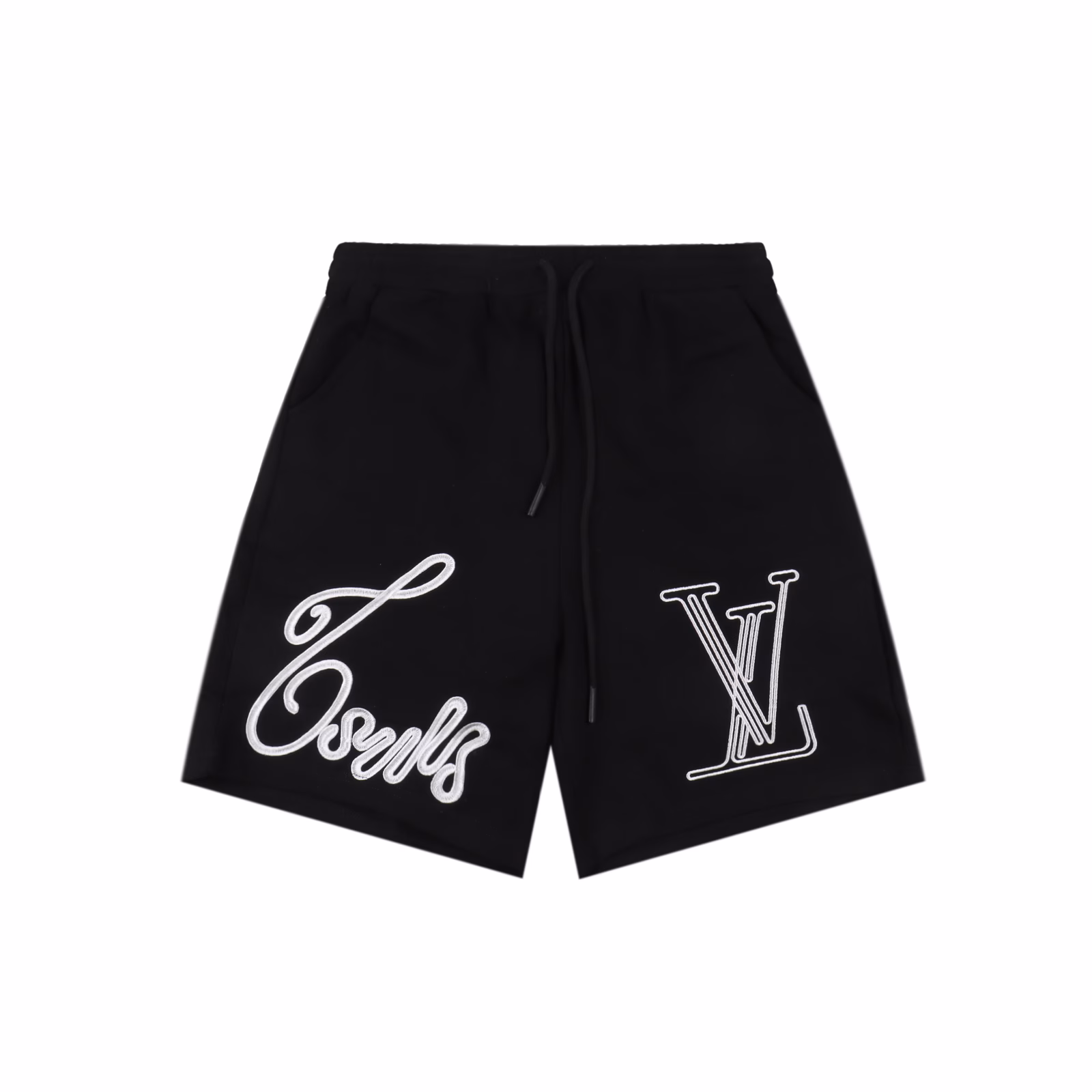 Louis Vuitton 24ss embroidered large letter logo shortsOfficial large leg version 380g washed pure cotton terry fabric, comfortable to the touch.The iconic LOGO embroidery craftsmanship at the corner of the pants, simple and versatile.High detail restoration, 99%. Full set of tags, main labels, auxiliary materials, 1:1 original mold.Oversize loose version, easy for men and women to control