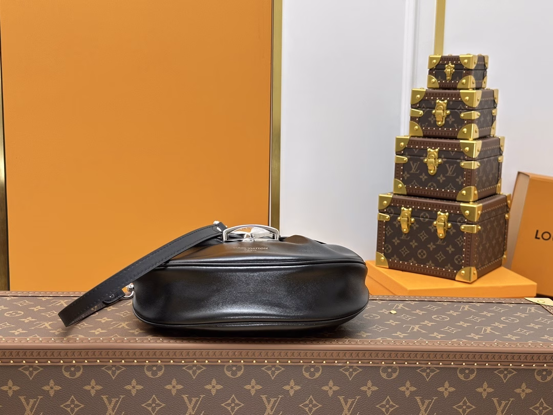 SUNSET VIBE BAGLouis Vuitton presents the brand’s style with a new collection, the Sunset Vibe bag. The lustrous lambskin leather, Monogram canvas elements and LV buckle together show the retro style, and the pocket design is convenient for storing what you need on the go. The detachable shoulder strap allows for multiple carrying methods, and the included shoulder strap adds a crossbody style. Detailed features