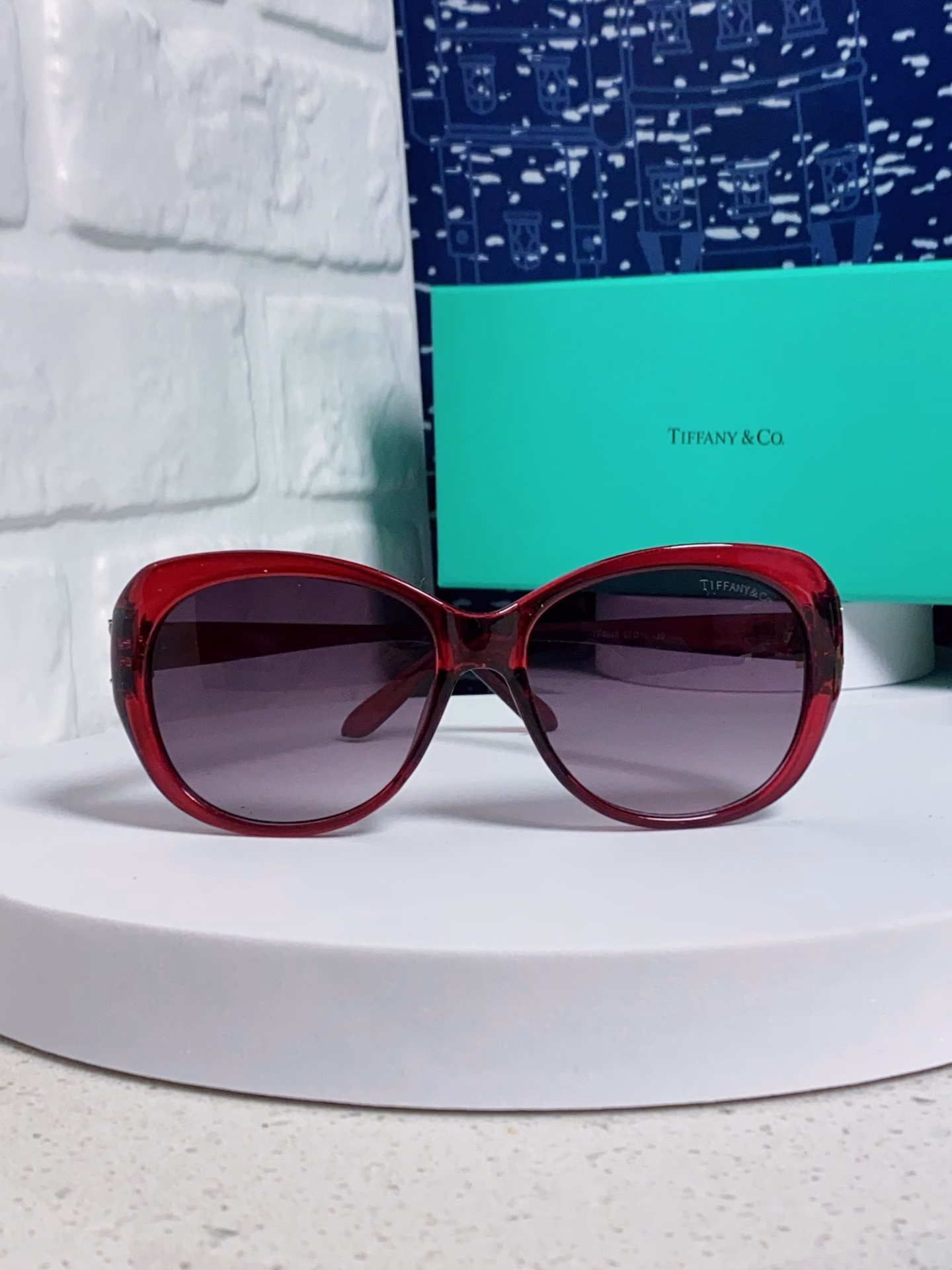 Tiffany & Co.TIFFANY Tiffany 2025 new women's sunglasses polarized round cat-eye sunglasses female internet celebrity fashion temperament sun glasses American retro street shooting sunglasses