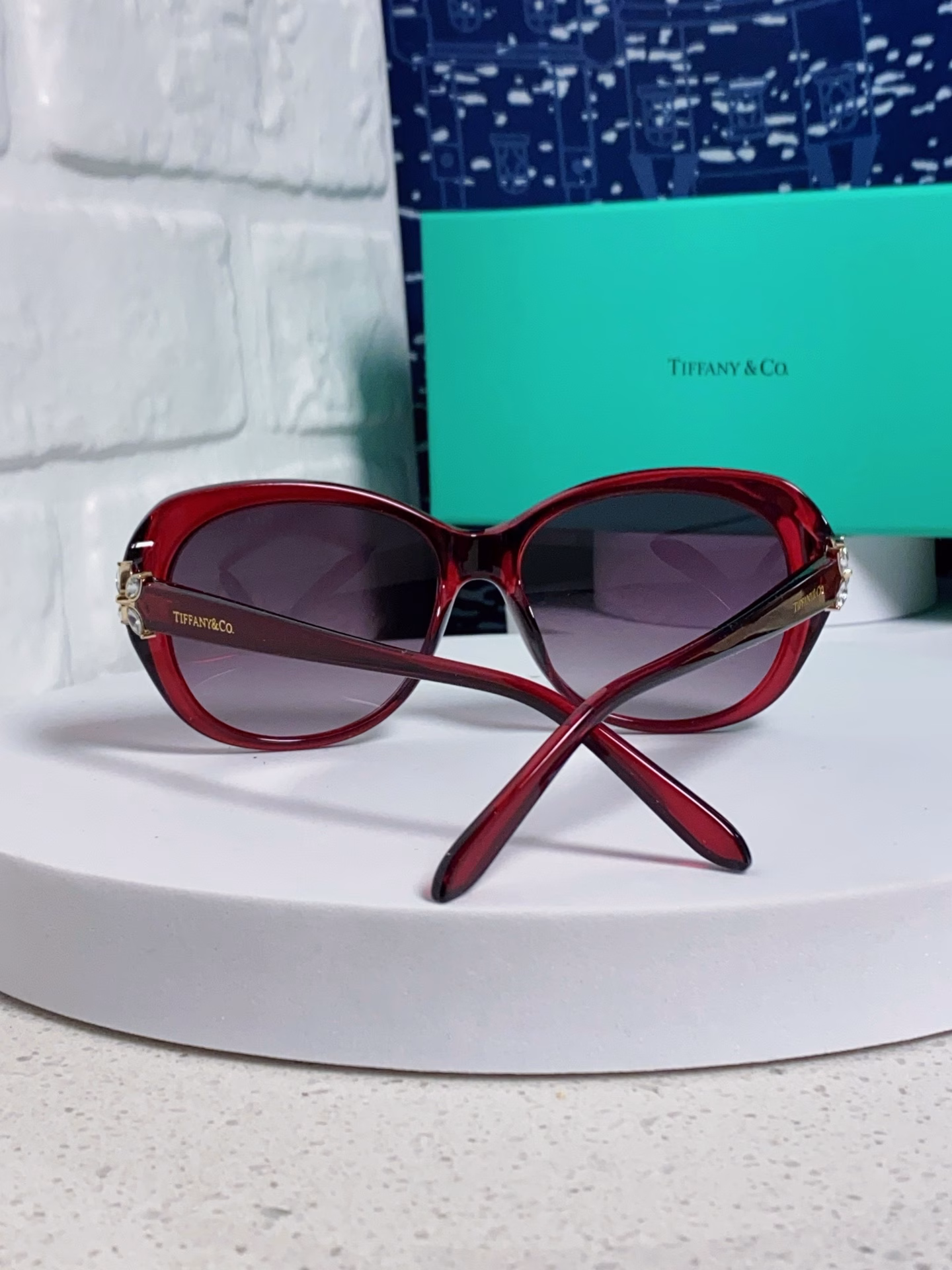 Tiffany & Co.TIFFANY Tiffany 2025 new women's sunglasses polarized round cat-eye sunglasses female internet celebrity fashion temperament sun glasses American retro street shooting sunglasses