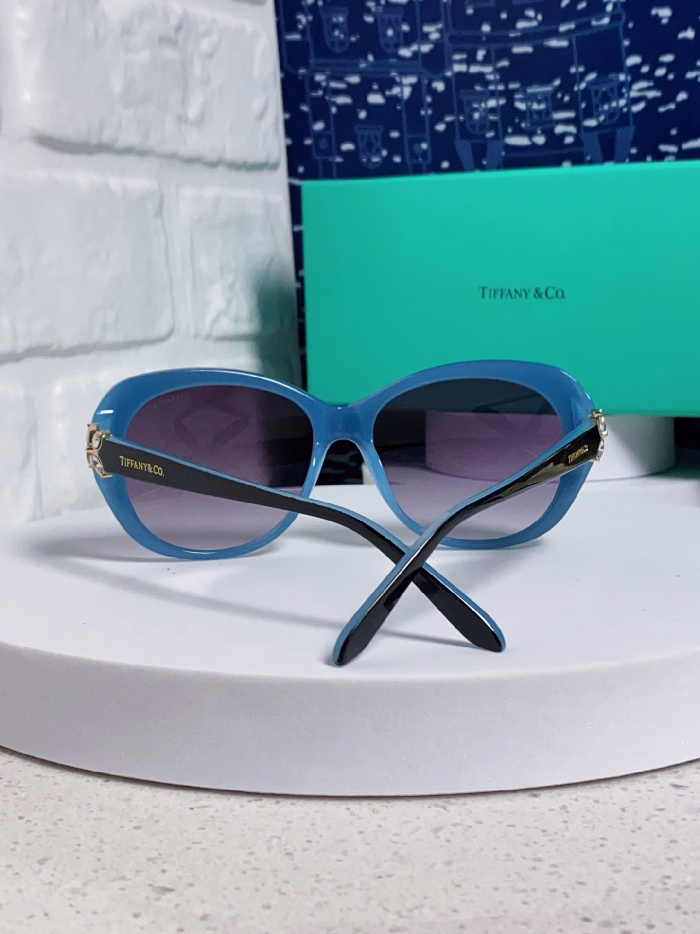Tiffany & Co.TIFFANY Tiffany 2025 new women's sunglasses polarized round cat-eye sunglasses female internet celebrity fashion temperament sun glasses American retro street shooting sunglasses