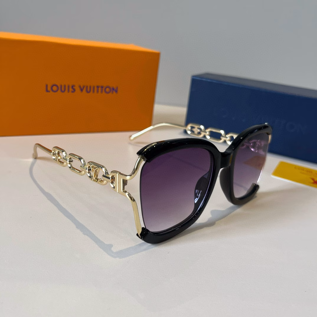 Louis Vuitton sunglasses, sun visors, high-end European and American style sunglasses, super modified