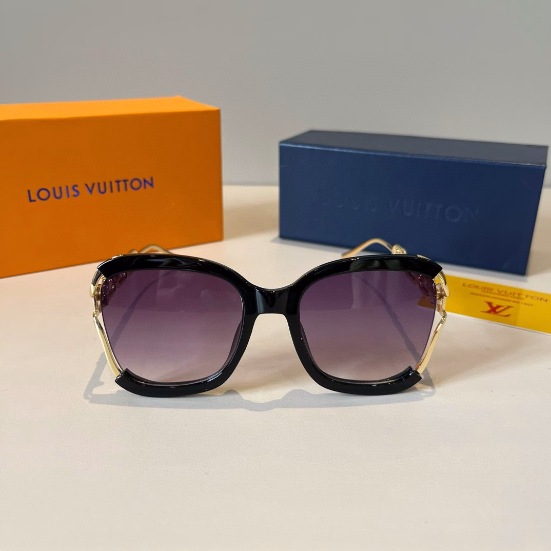 Louis Vuitton sunglasses, sun visors, high-end European and American style sunglasses, super modified