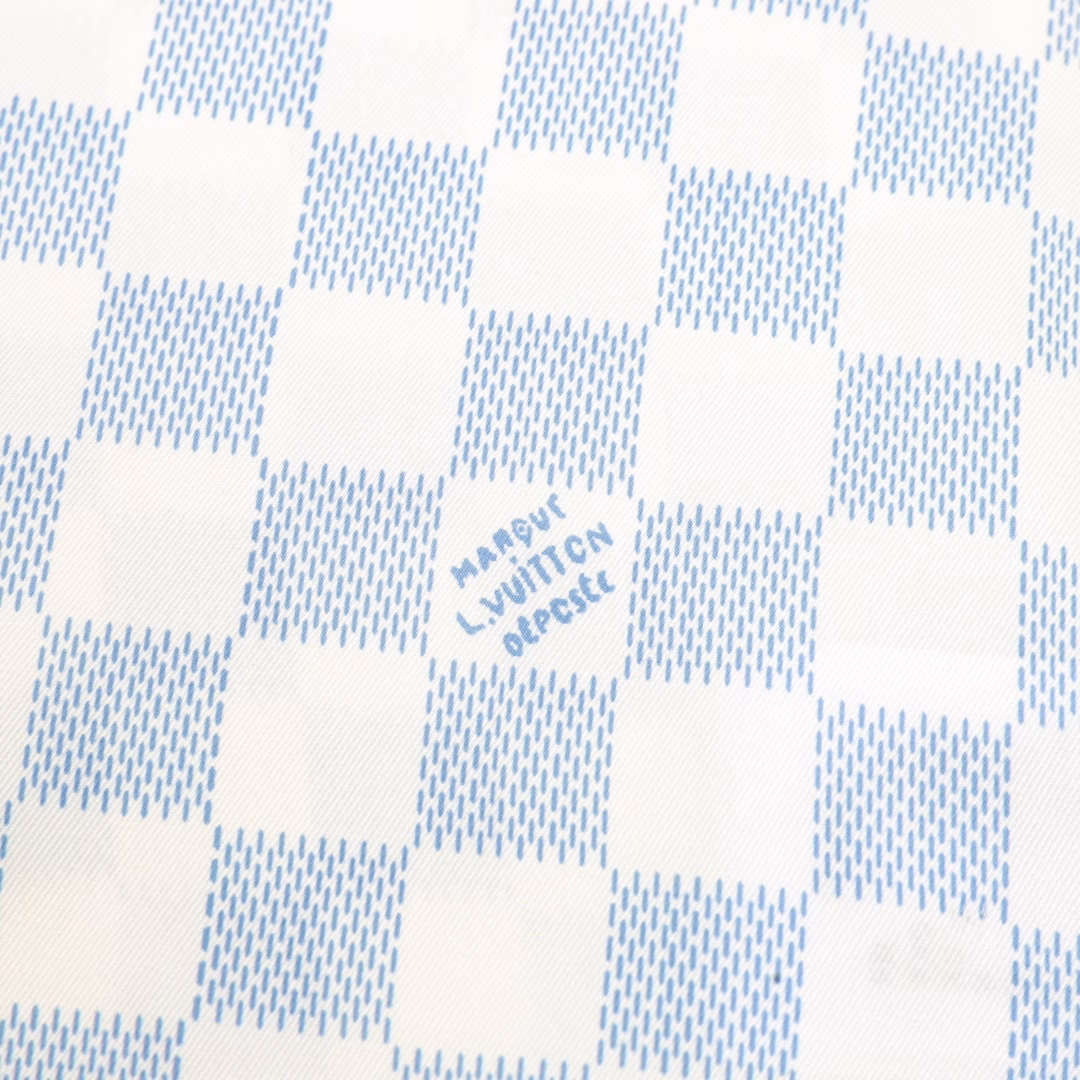 Louis Vuitton new gradient checkerboard lapel short-sleeved shirtImported mulberry silk fabric, super soft and delicate, skin-friendly and comfortable to wear. Delicate checkerboard gradient color processing, from the collar to the cuffs, the color flows naturally!