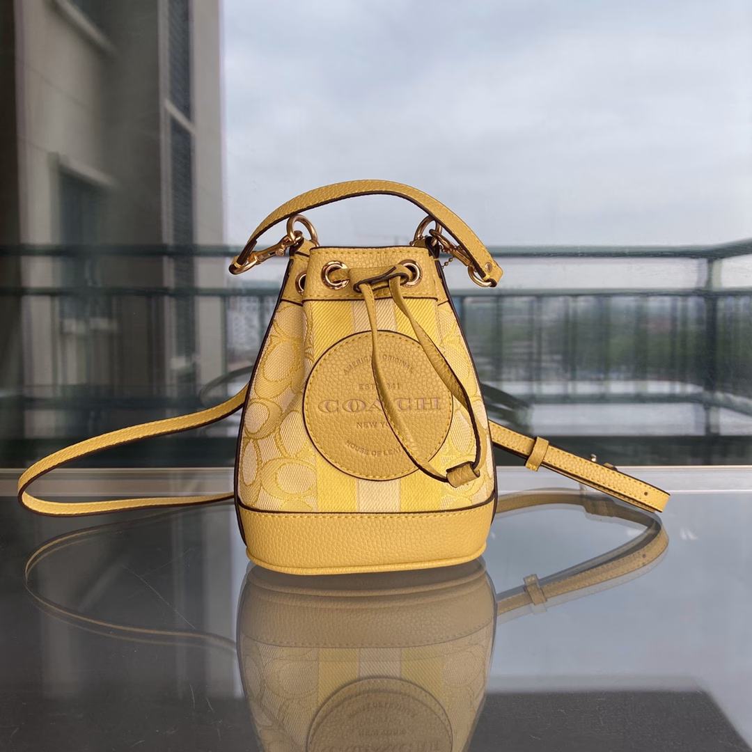 C women's bag shoulder bag mini drawstring bucket bag women's printed mini bag versatile crossbody bag