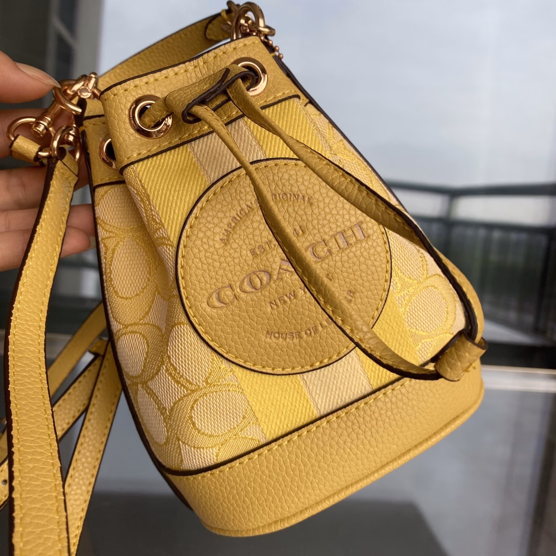 C women's bag shoulder bag mini drawstring bucket bag women's printed mini bag versatile crossbody bag