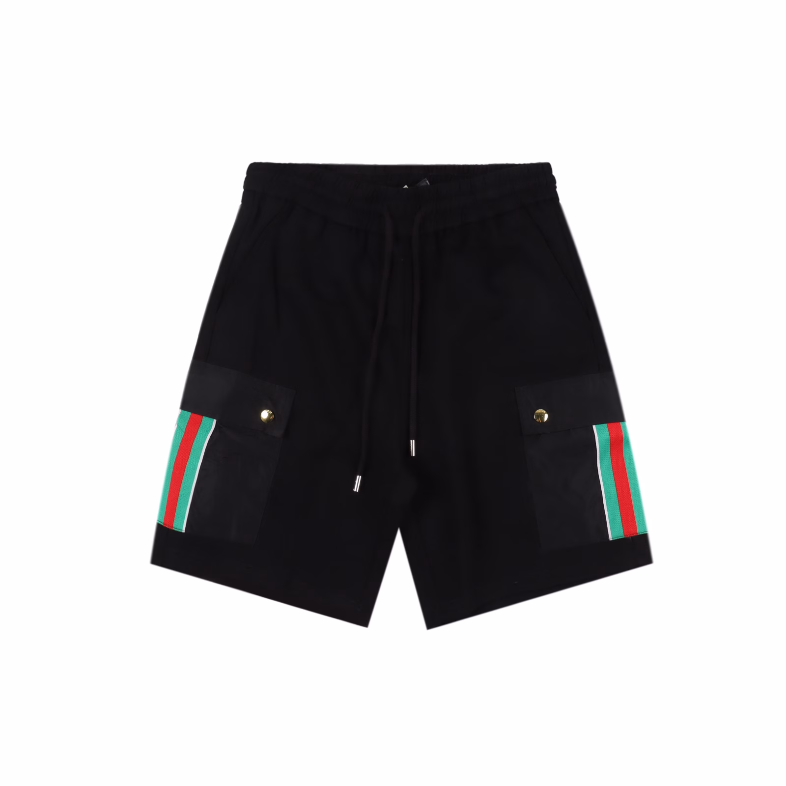 Gucci Red and Green Ribbon Side Pocket Casual ShortsSummer temperament outfit, sincerely recommend this pair of shorts. The color is full of high-end feeling.The upper body is refreshing, clean and simple. You can go out handsomely with a darker T-shirt as an accessory!The customized high-weight knitted terry cotton is carefully made. The fabric is heavy and thick. The dense terry cotton lining is very comfortable next to the body.Dry, breathable and sweat-wicking. It is the most suitable one to cool down in the hot summer. The full print is classic and high-end at a glance.The silver metal hat at the drawstring is all customized and engraved with the logo. The overall simplicity and details are full of loose and casual cutting.
