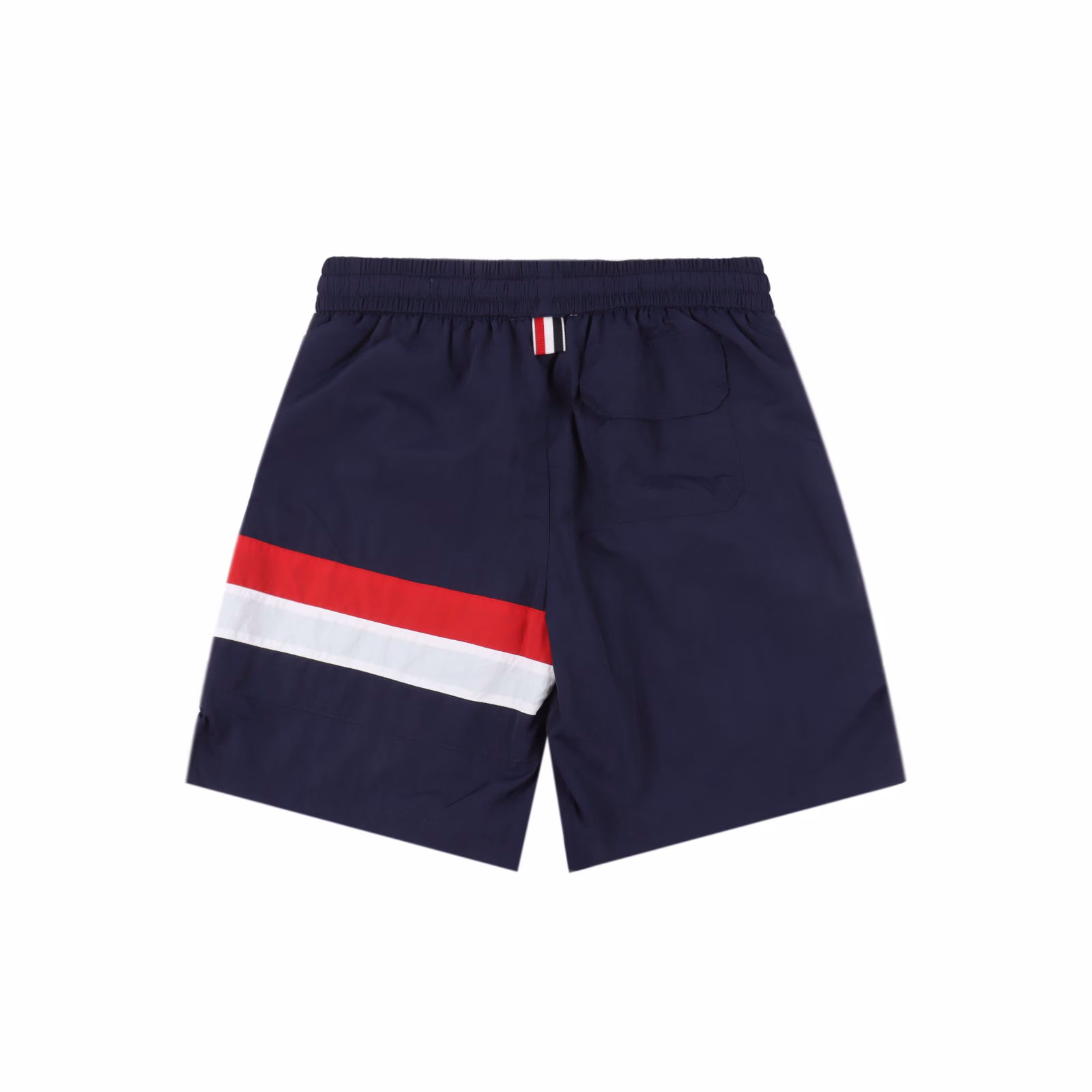 Thom Browne 25ss red, white and blue ribbon beach shortsOriginal fabric customization, functional twill fabric, 100% positioning of the finished garment, very time-consuming waste, density and feel are consistent with the original, elastic waist, easy to adjust the waist, side splicing black ribbon design, as the finishing touch of the whole pants, more personalized and advanced, loose wide-leg pants version, the upper body becomes long legs in seconds, soft and delicate feel, very comfortable to wear, no entanglement when going out, easy to match.