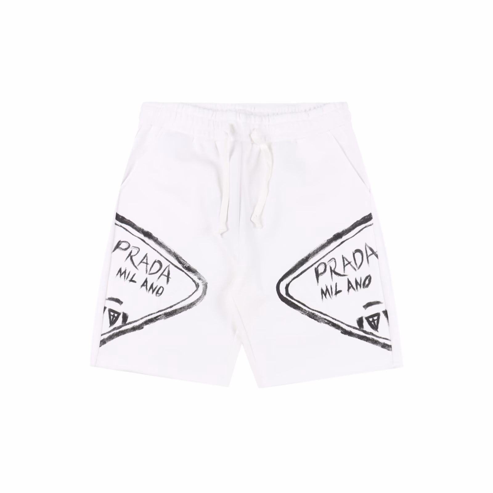 Prada PRD letter print shortsThe printing is made of imported pearl paste from Japan, first as the base, then the color, and then the hemming, a total of 35 processes are completedThe logo print has a three-dimensional effect, the finished product is washable and does not fall off, and the label is sewn by hand,Compare any quality at willCustomized and dyed 380g terry fabric, super texture, comfortable, soft and breathable, casual and fashionable,A basic pair of shorts that you can't go wrong with if you buy it with your eyes closed!