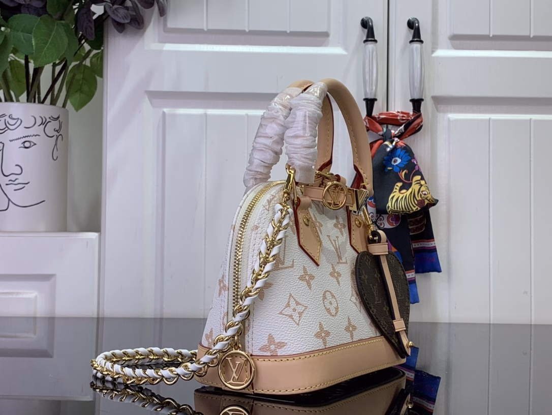 The LV&I collection launches this customisable kit, featuring the iconic Alma in an exclusive mini size. Designed to create a personalised handbag unique to the wearer, there are seven styles to choose from, with a range of colours and finishes to choose from. Next, select a strap or chain before choosing add-ons such as a mirrored name tag or functional hair clip. Finally, three sliding charms are included, from the iconic padlock to the colourful Vivienne mascot