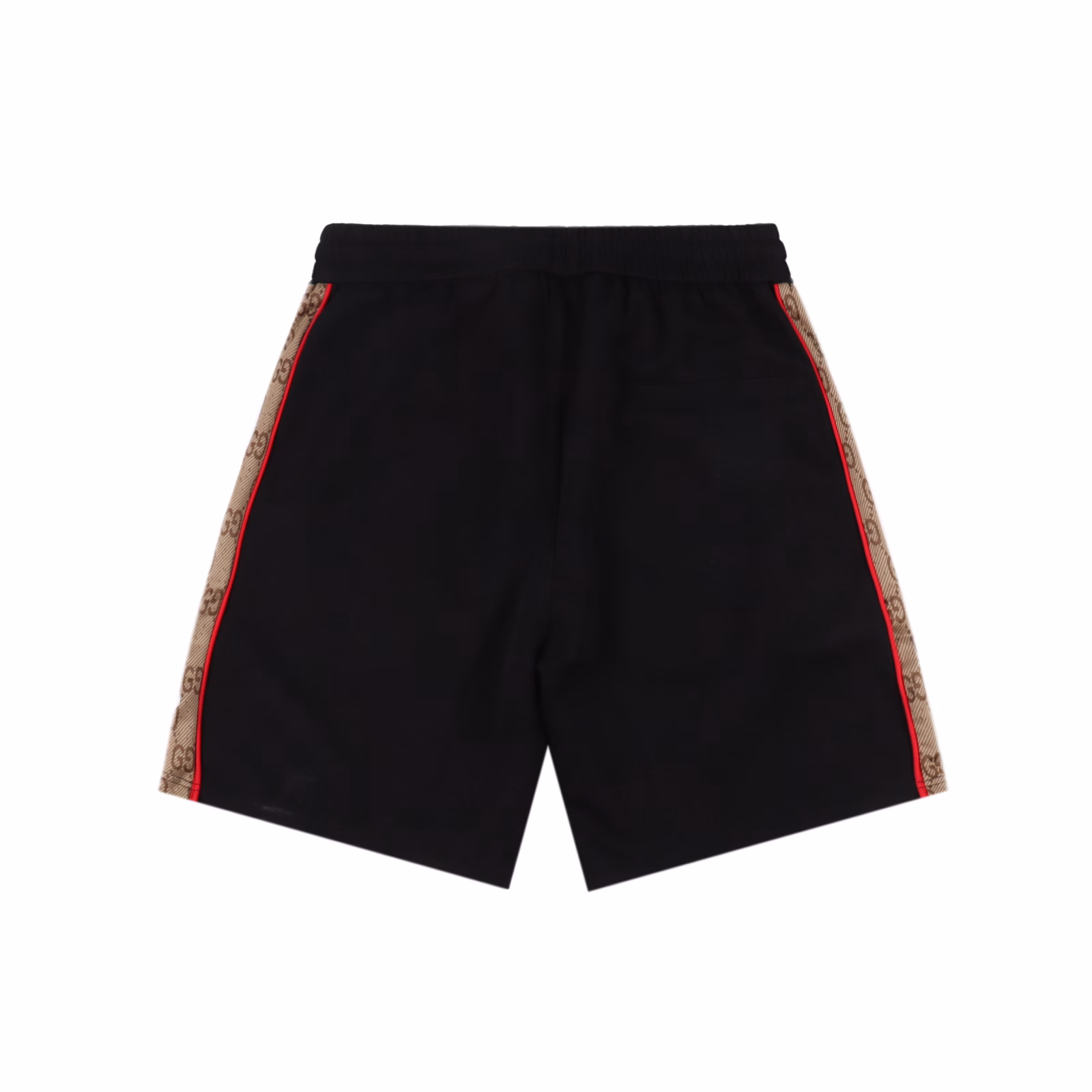 Gucci 25ss side double G webbing patchwork shorts2025SS new plain knitted cotton shorts, black terry custom knitted fabric,Adopting wafer cloth weaving method, ultra-high-end knitting technology, compact and three-dimensional version, customized trouser rope hardware with strong texture,Smooth, comfortable and breathable upper body, customized double G black and red jacquard fabric on the side embellished with orange striped embroidered logo!Straight-cut version, simple style without losing grade, three complete labels, high breathability and comfort, impeccable details,Brand element design concept, reflecting high quality. Delicate and soft touch!Presenting casual cutting, the upper body version is superb! The same style for men and women, everyone must buy, fashionable and casual wear