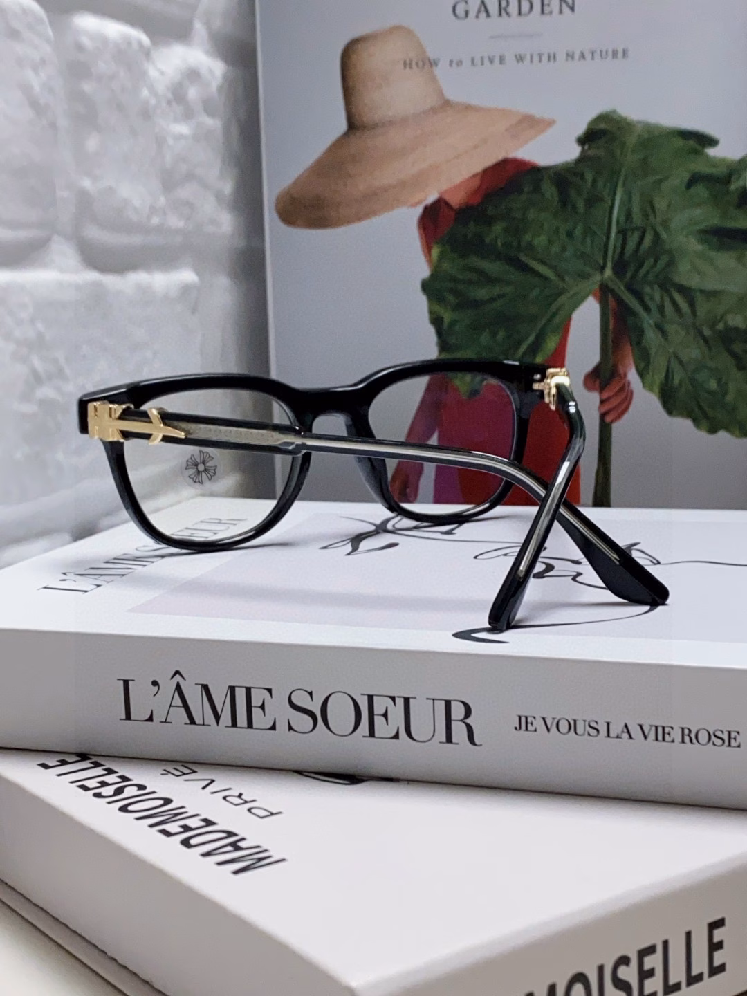 Chrome Hearts stylish round frame. UnisexCRANRE HEARNT BONE PRONE IIIFashionable Chrome Hearts brand