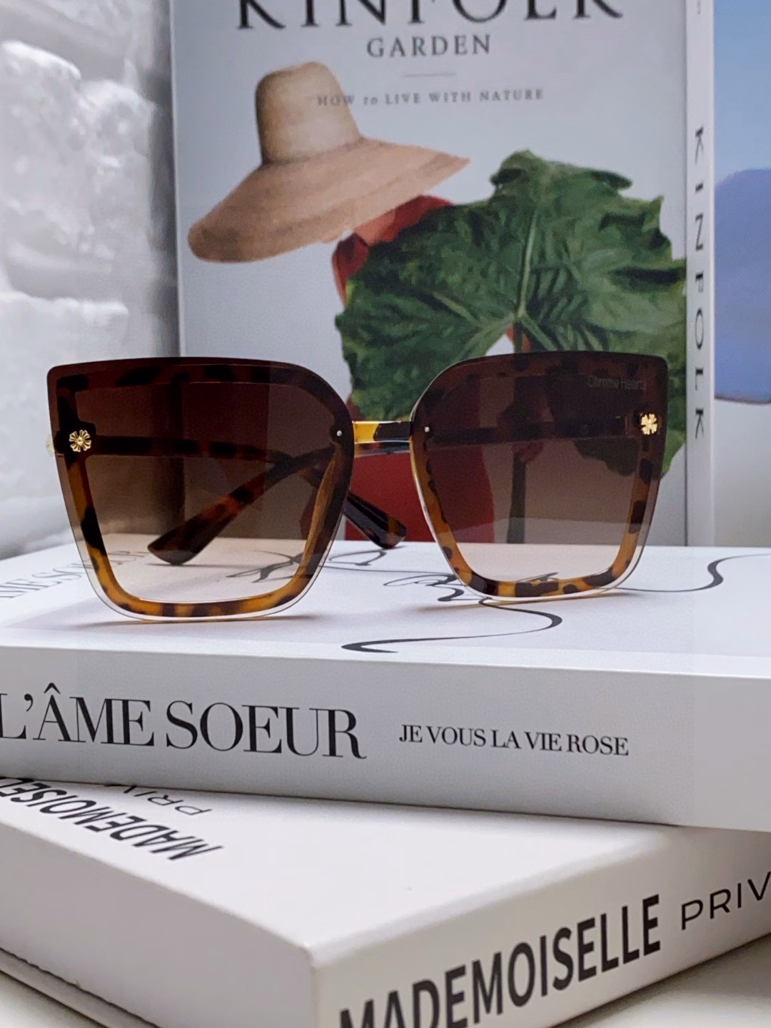 Chrome Hearts 2025 new European and American polarized square letter large frame sunglasses for summer sun protection, big face slimming sunglasses, ladies sunglasses