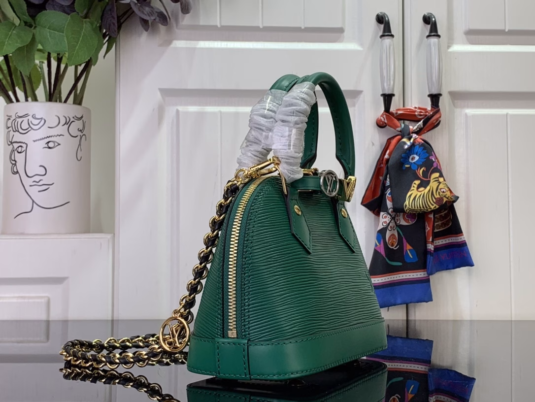 The LV&I collection launches this customisable kit, featuring the iconic Alma in an exclusive mini size. Designed to create a personalised handbag unique to the wearer, there are seven styles to choose from, with a range of colours and finishes to choose from. Next, select a strap or chain before choosing add-ons such as a mirrored name tag or functional hair clip. Finally, three sliding charms are included, from the iconic padlock to the colourful Vivienne mascot.