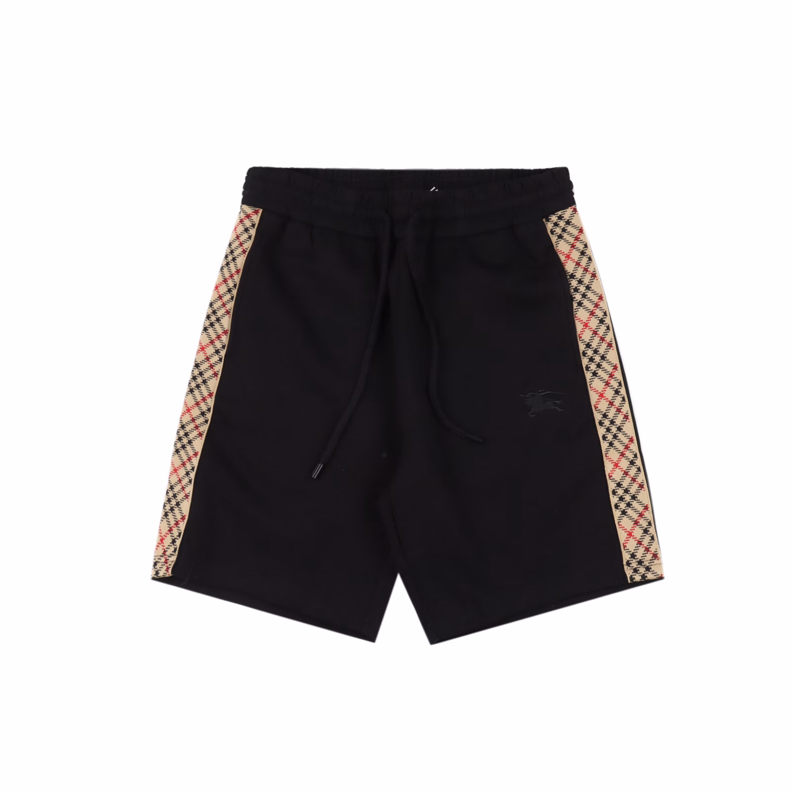 Burberry 25ss plaid ribbon warhorse embroidered shorts2025 latest casual classic fashion shorts, high-quality customized space cotton fabric,Delicate touch, comfortable and breathable! Woven plaid ribbon splicing on both sides, elastic drawstring at waist,Original hardware accessories, simple style without losing grade, three complete labels, high breathability and comfort,Impeccable details, brand element design concept, embodying high quality. Delicate and soft touch!Presents casual cutting, silky and soft upper body effect, skin-friendly and sweat-absorbent! Exquisite and clear, high-end atmosphere!