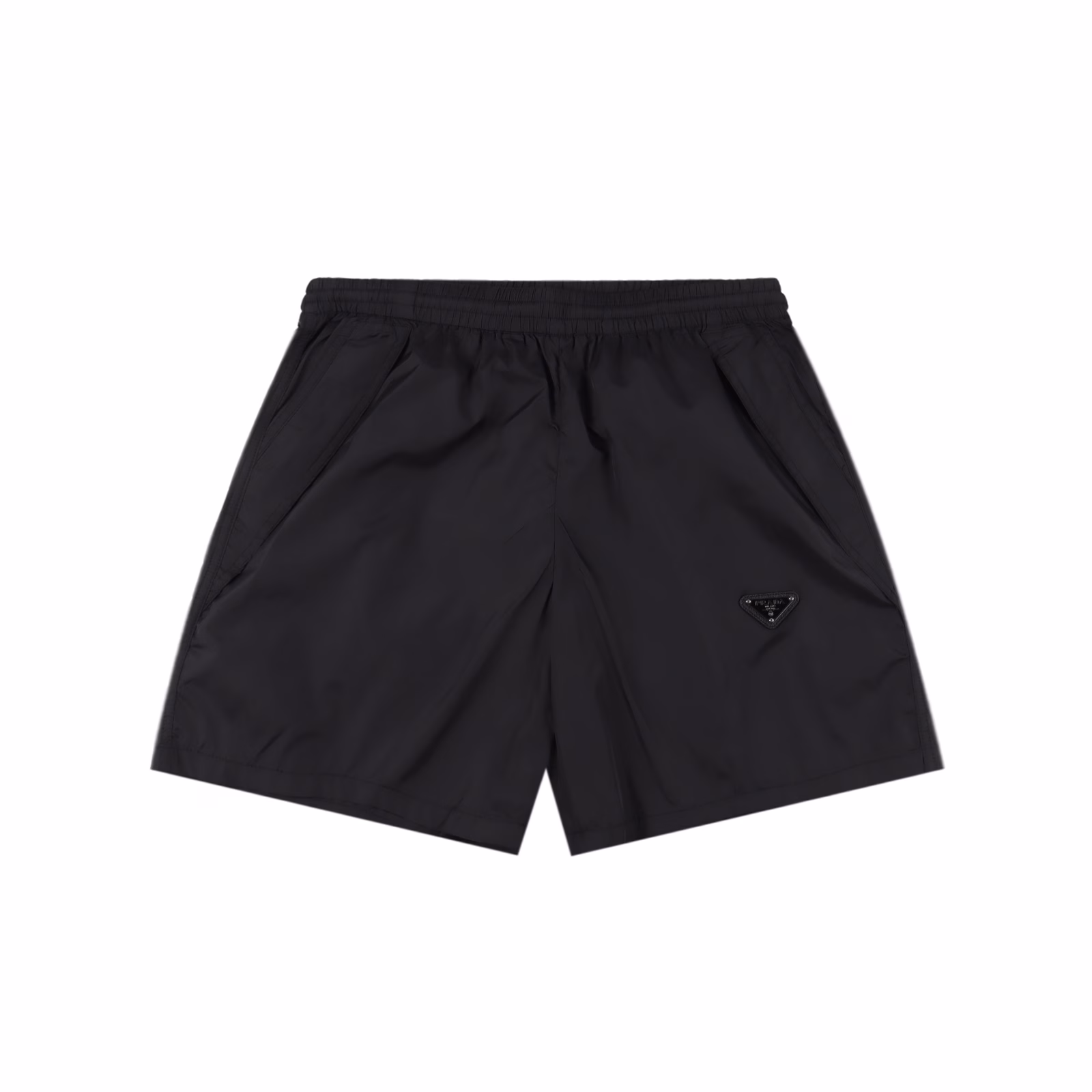 Prada 25ss classic triangle logo nylon shortsUsing technical nylon waterproof fabric, thin as a cicada's wing, cool texture, metal triangle brand logo nameplate, casual and comfortable, high quality, recommended