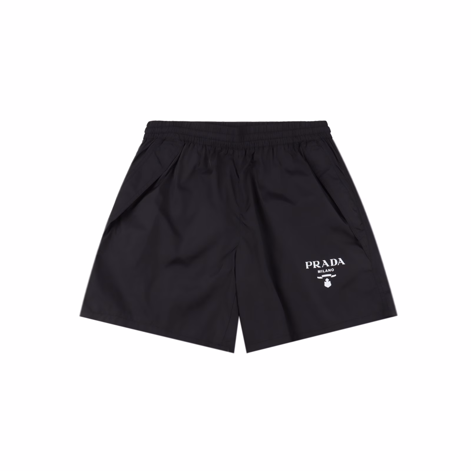 Prada 25ss printed logo nylon shortsMade of technical nylon waterproof fabric, thin as a cicada's wing, cool texture, casual and comfortable, the logo is printed on a thick board, recommended
