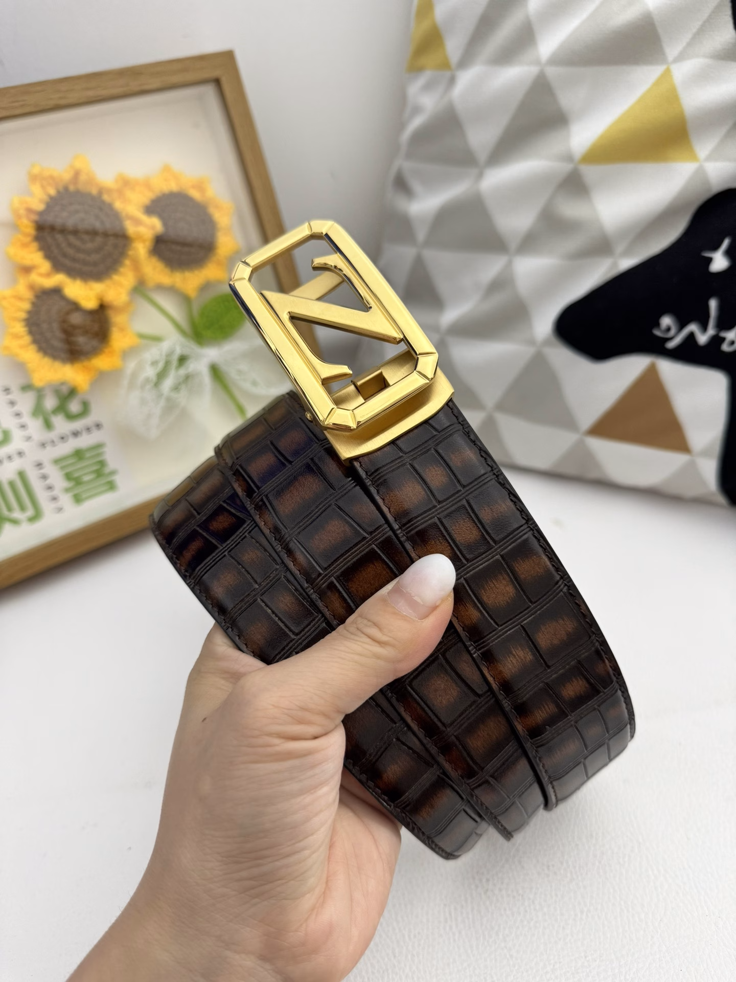 Zegna original 💕 automatic belt P160Material: original cowhide belt 100% first-layer cowhide belt✨Guaranteed genuine leather, 24K pure steel buckle, original quality, fine workmanship, fashionable brand, first choice for gifting or personal use