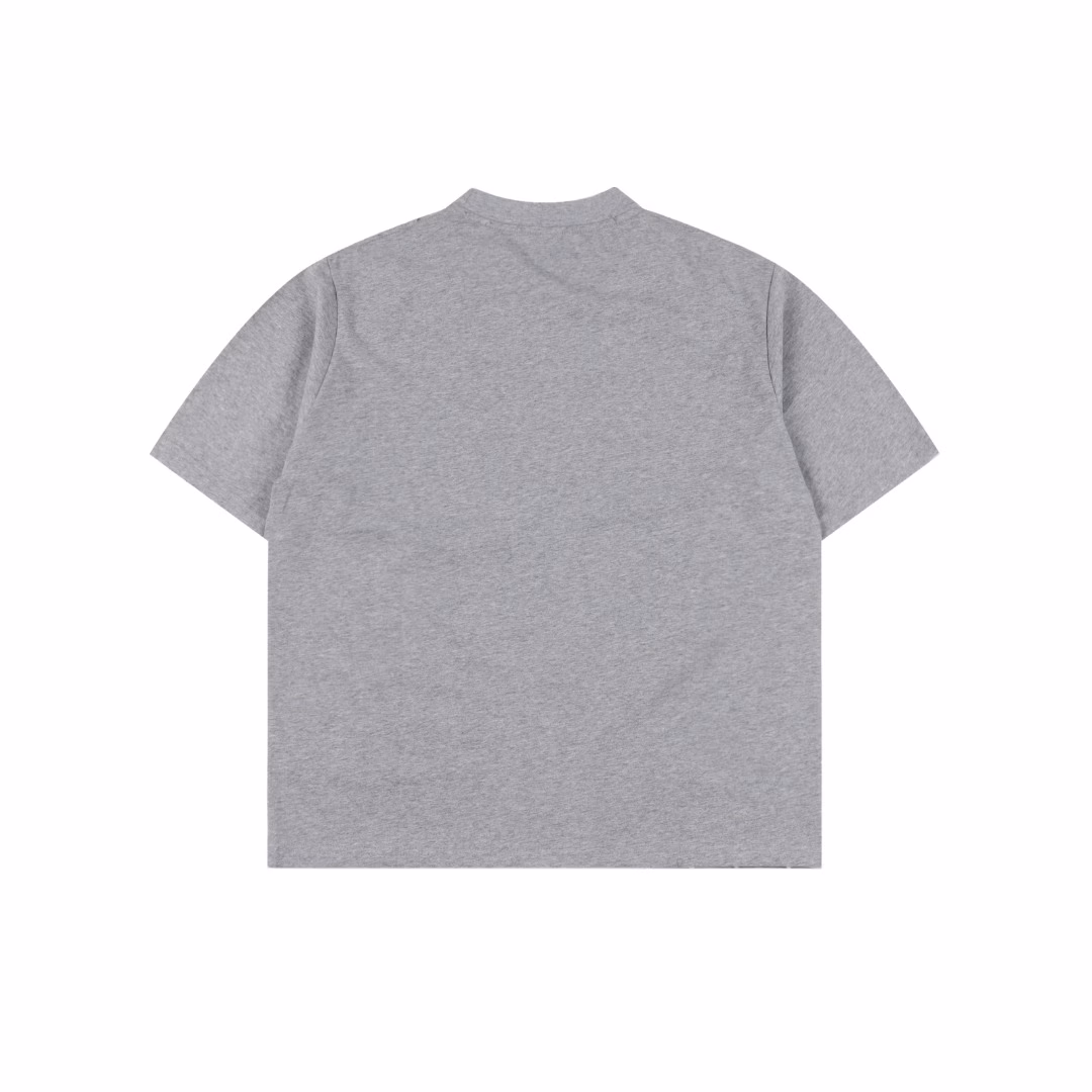 ALO 25SS short-sleeved T-shirt with reflective letters on the front and backThe fabric is made of custom-made 240g 26-count extra smooth double-ply fine cotton plain weave high-density dust-free all-cotton fabric. The front frame is thickened with high density, the stitching is smooth, the OEM quality, and a full set of customized auxiliary materials.